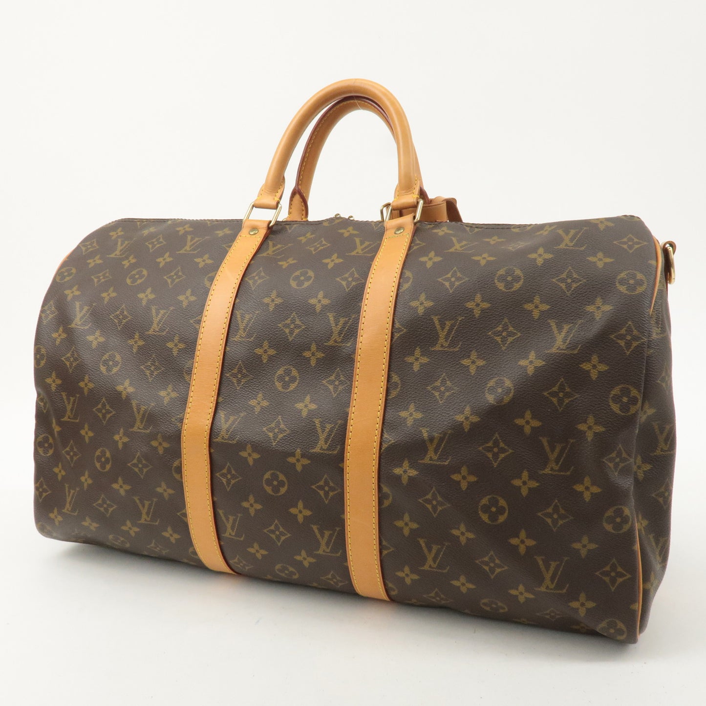 Louis Vuitton Monogram Keep All 50 Boston Bag Brown M41416
