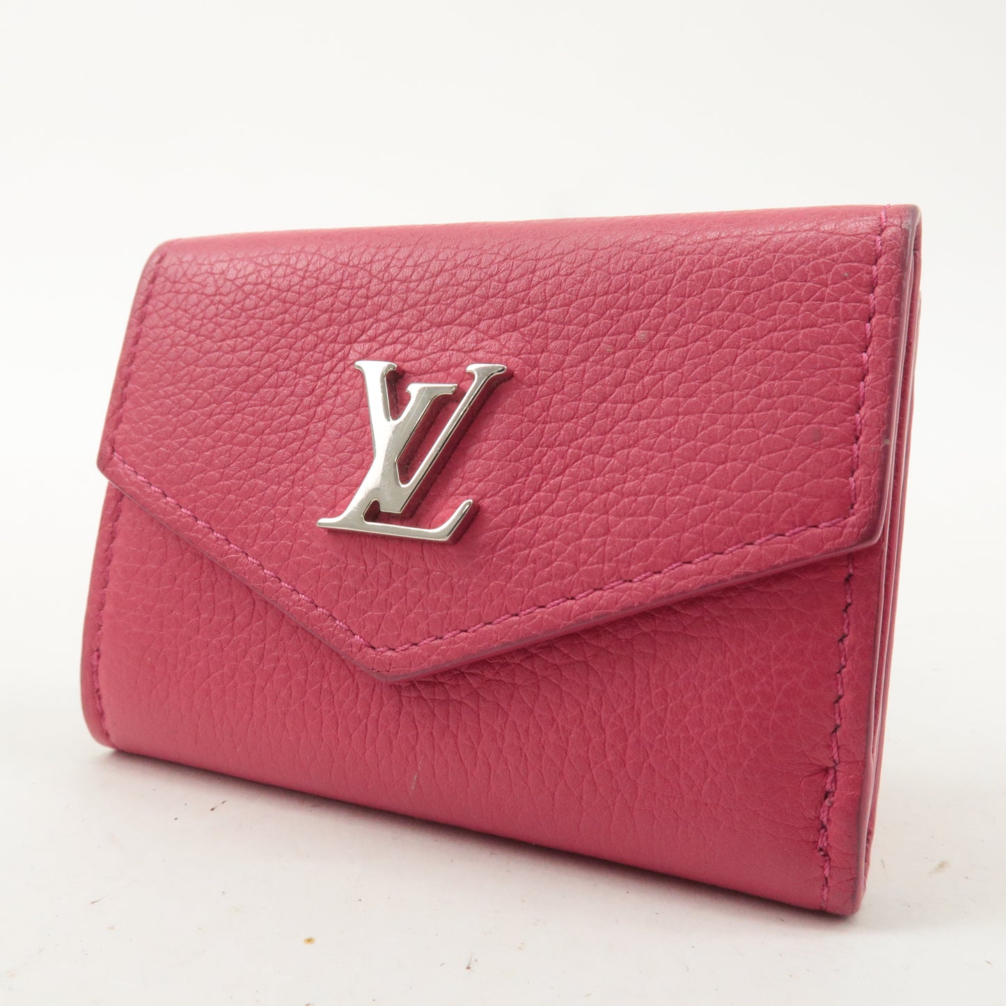 Louis Vuitton Portefeuille Lock Mini Leather Wallet Pink M67860