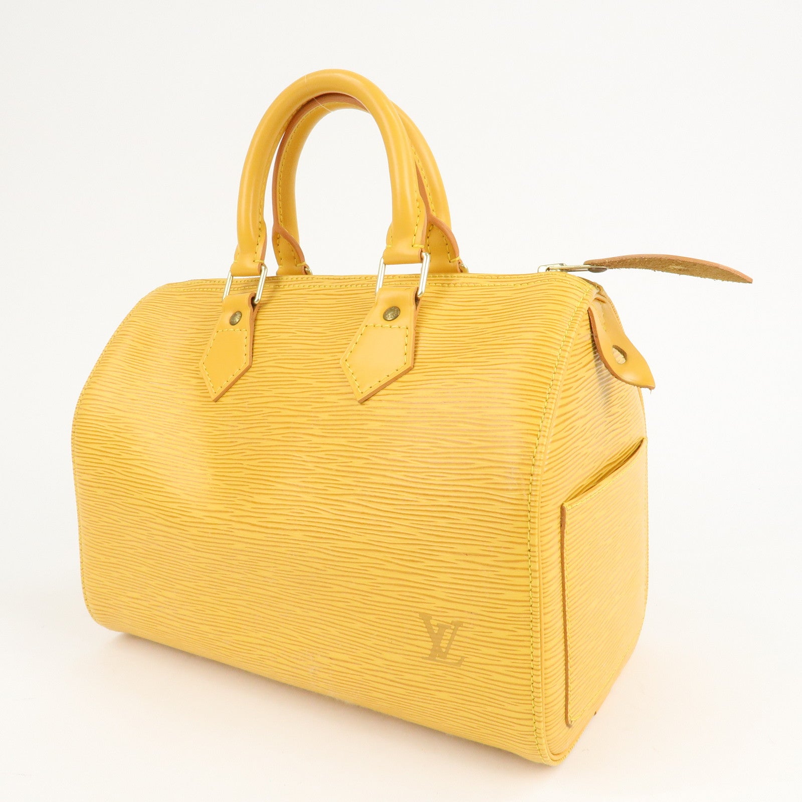 Louis Vuitton Epi Speedy 25 Boston Bag Hand Bag Yellow M43019