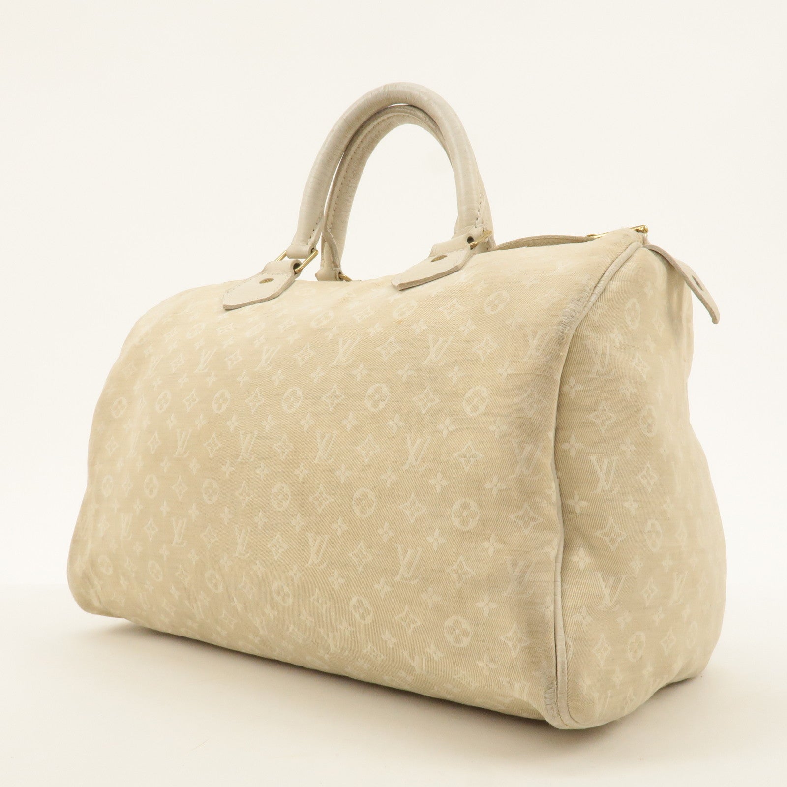 Louis Vuitton Monogram Mini Lin Speedy 30 Hand Bag M95319