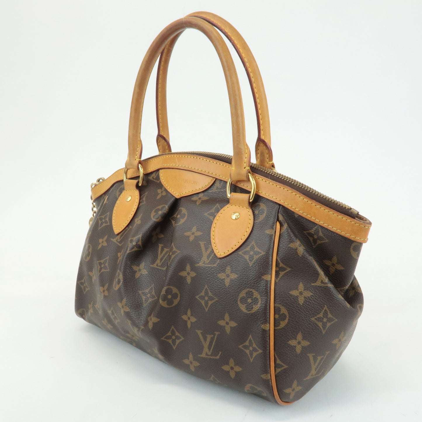 Louis Vuitton Monogram Tivoli PM Hand Bag Brown M40143