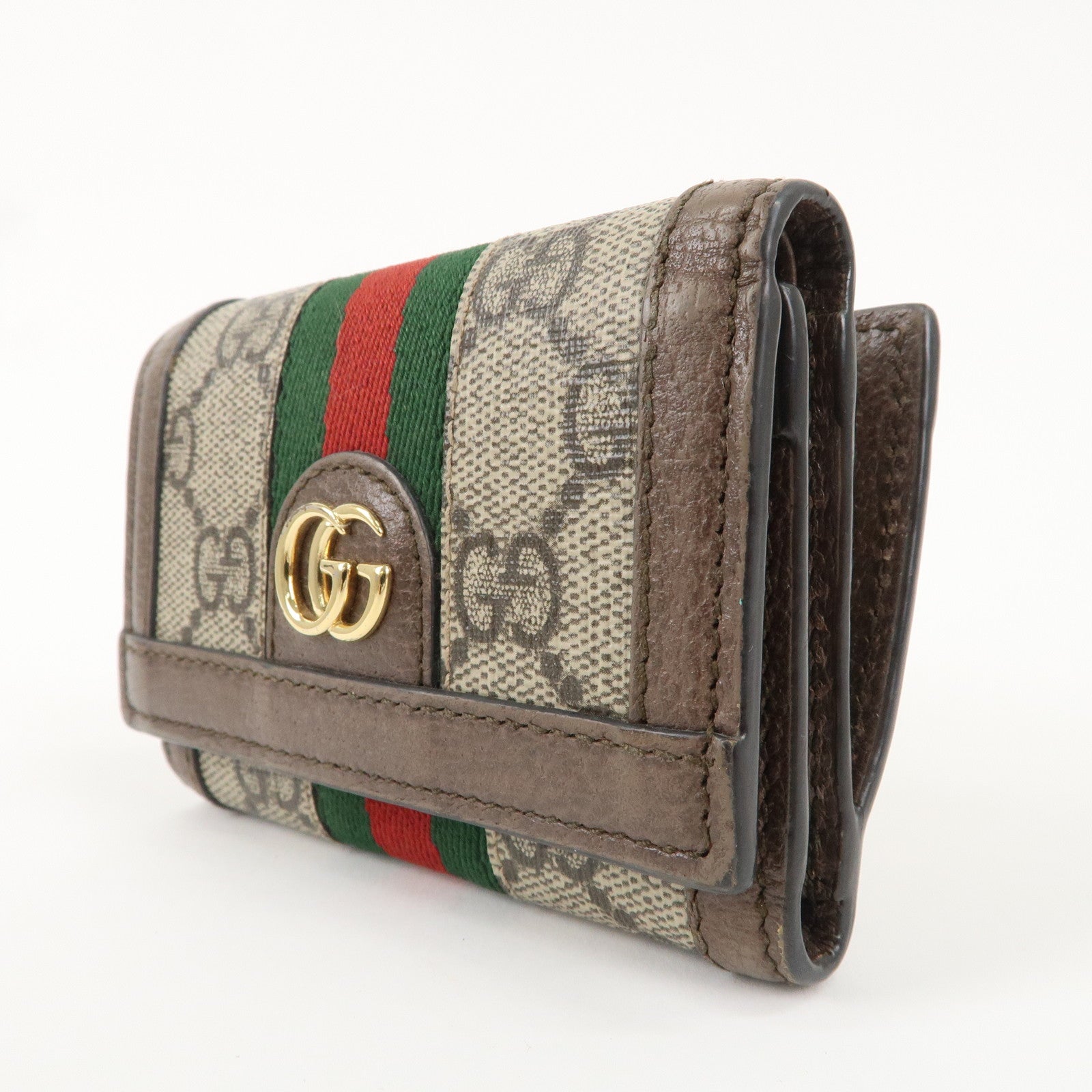 GUCCI Ophidia GG Supreme Leather Trifold Wallet 644334