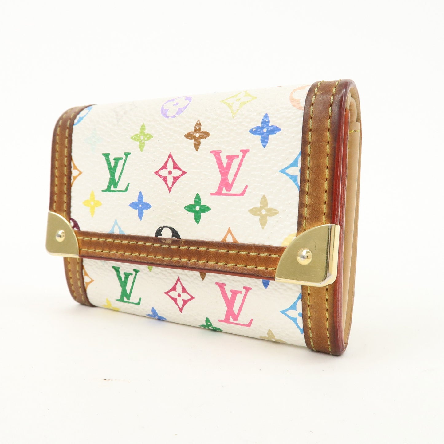 Louis Vuitton Multicolor Porte Monnaie Plat Coin Case M92657