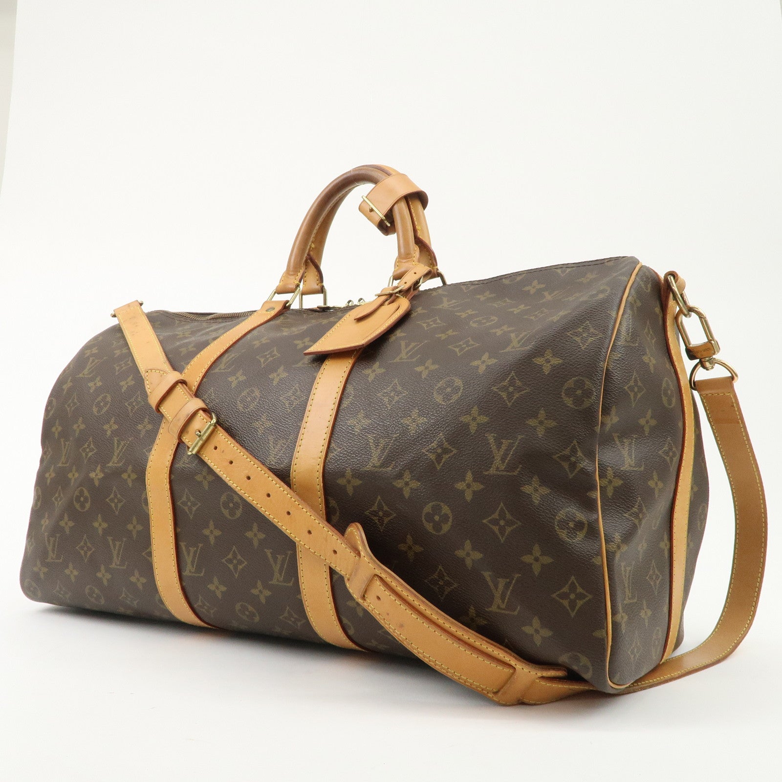 Louis Vuitton Monogram Keep All Bandouliere 50 Boston Bag M41416