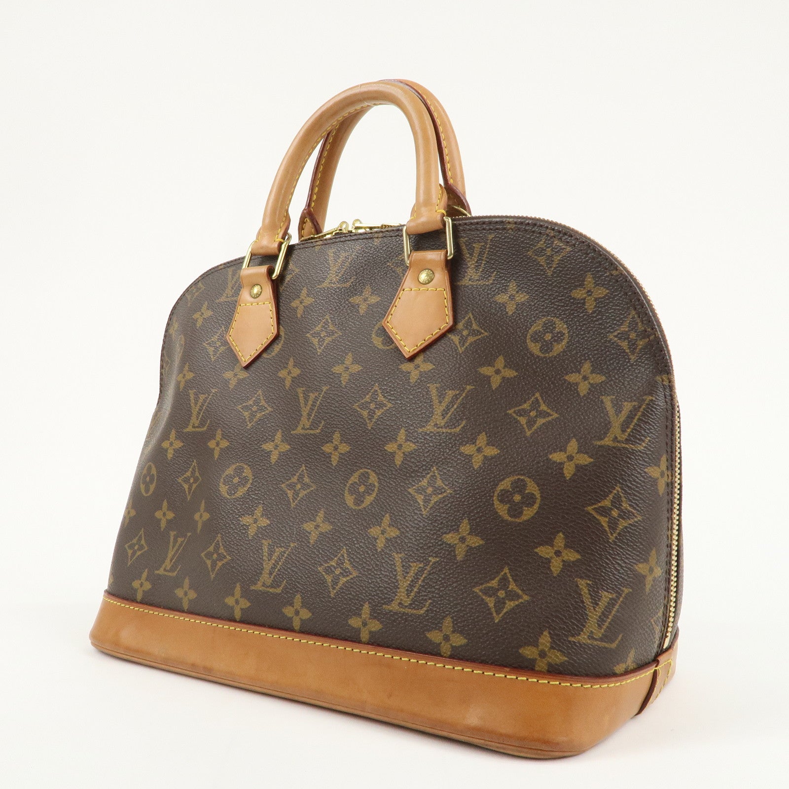 Louis Vuitton Monogram Alma Hand Bag Brown M51130