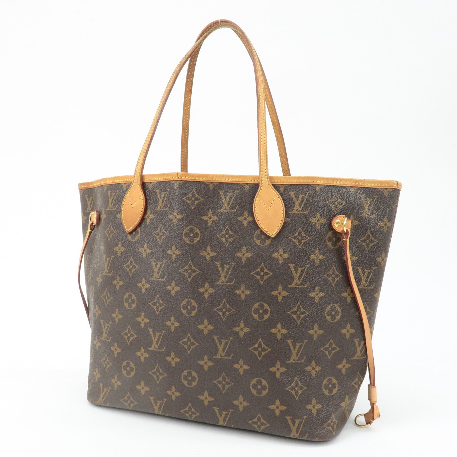 Louis Vuitton Monogram Neverfull MM Tote Bag Brown M40156