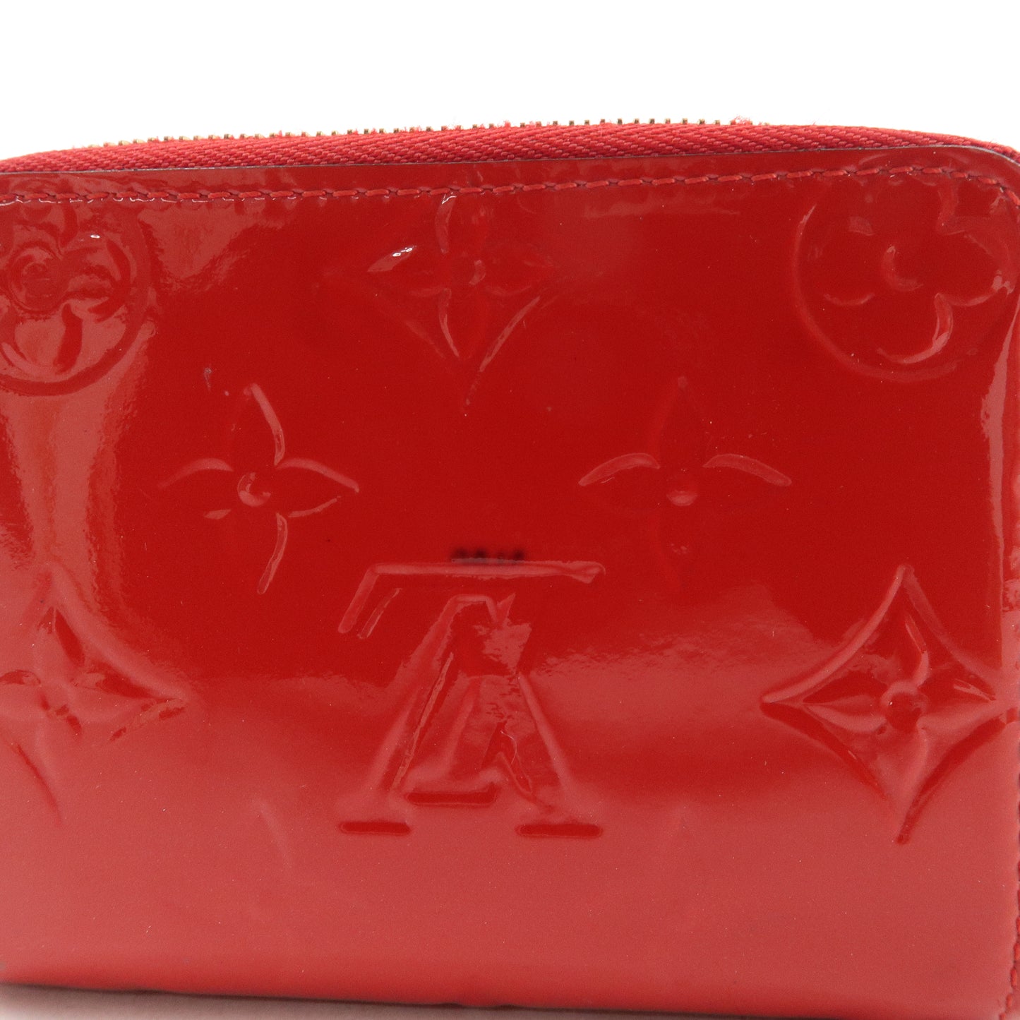 Louis Vuitton Monogram Vernis Zippy Coin Purse Cerise M90202