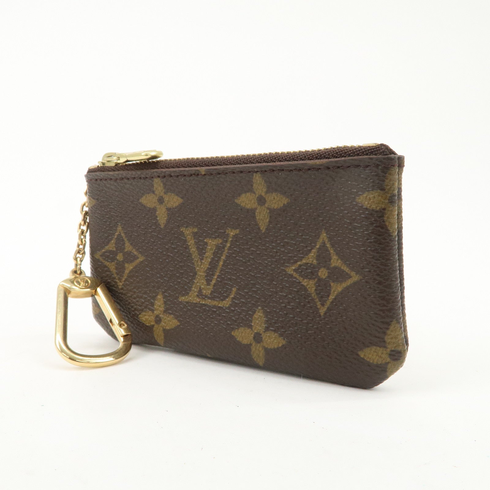 Louis Vuitton Monogram Pochette Cles Coin Case Key Case  M62650 Used