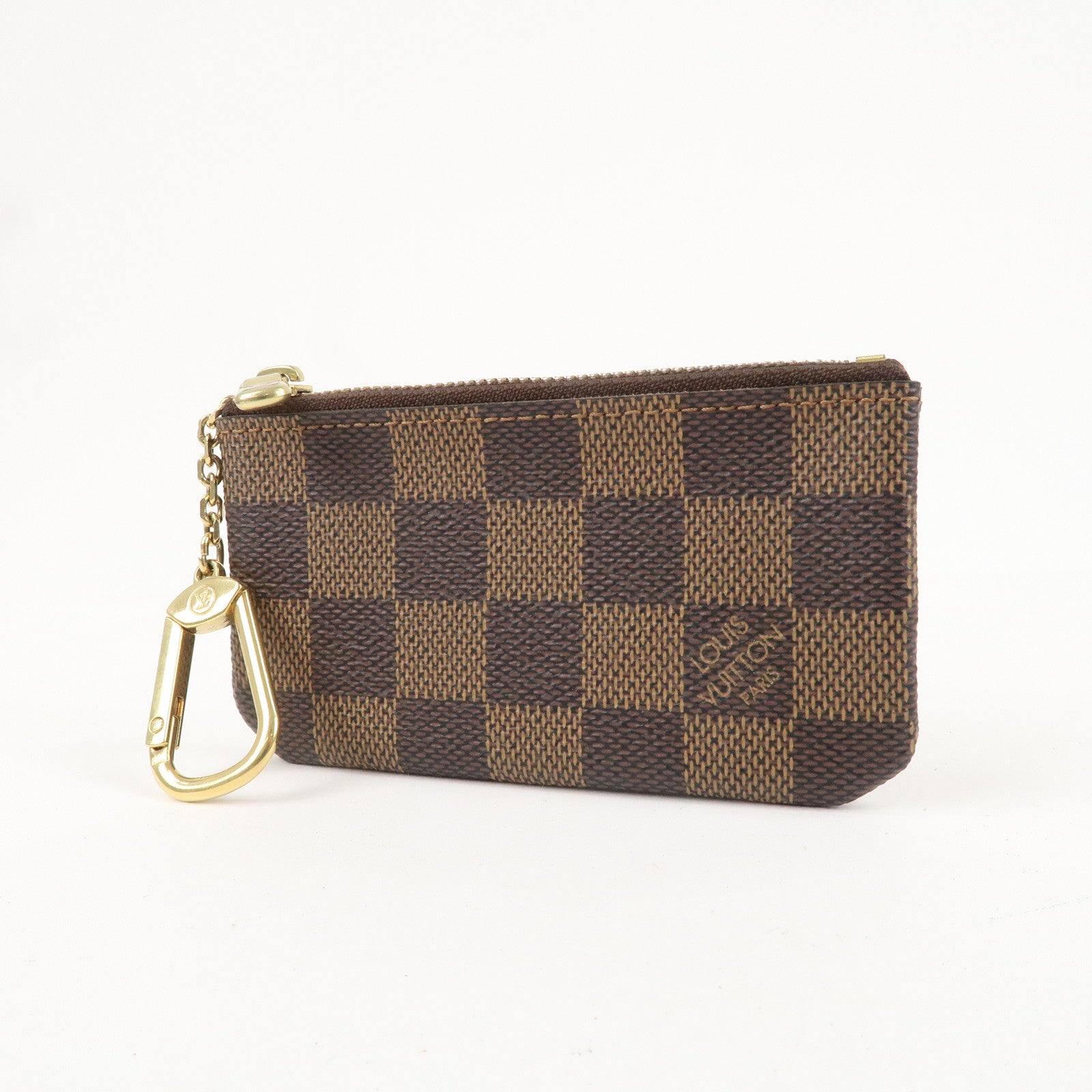 Louis Vuitton Damier Pochette Cles Coin Case Brown N62658