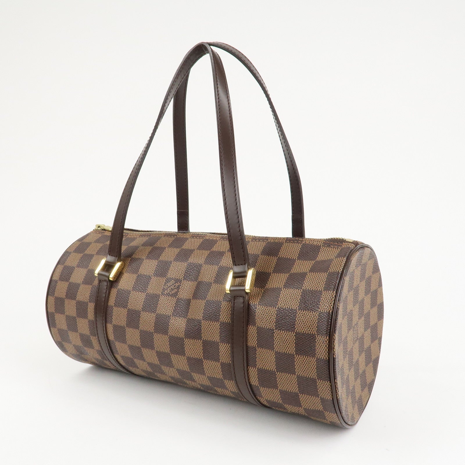 Louis Vuitton Damier Papillon 30 Hand Bag & Pouch Brown N51303 Used