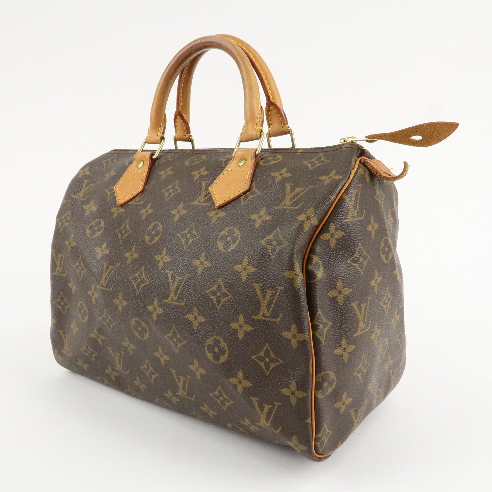 Louis Vuitton Monogram Speedy 30 Hand Bag Boston Bag M41526 Used