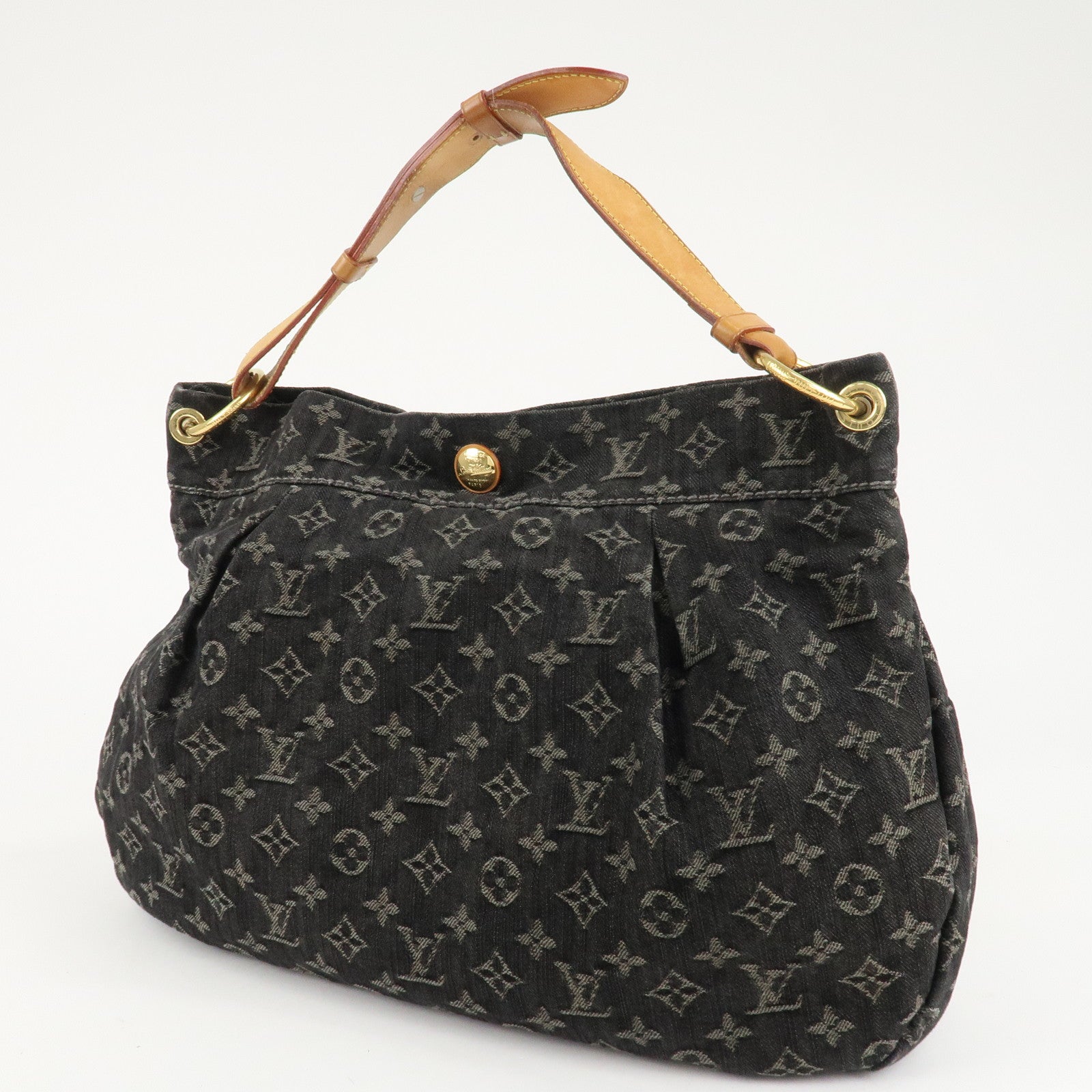 Louis Vuitton Monogram Denim Daily PM Shoulder Bag Noir M40494