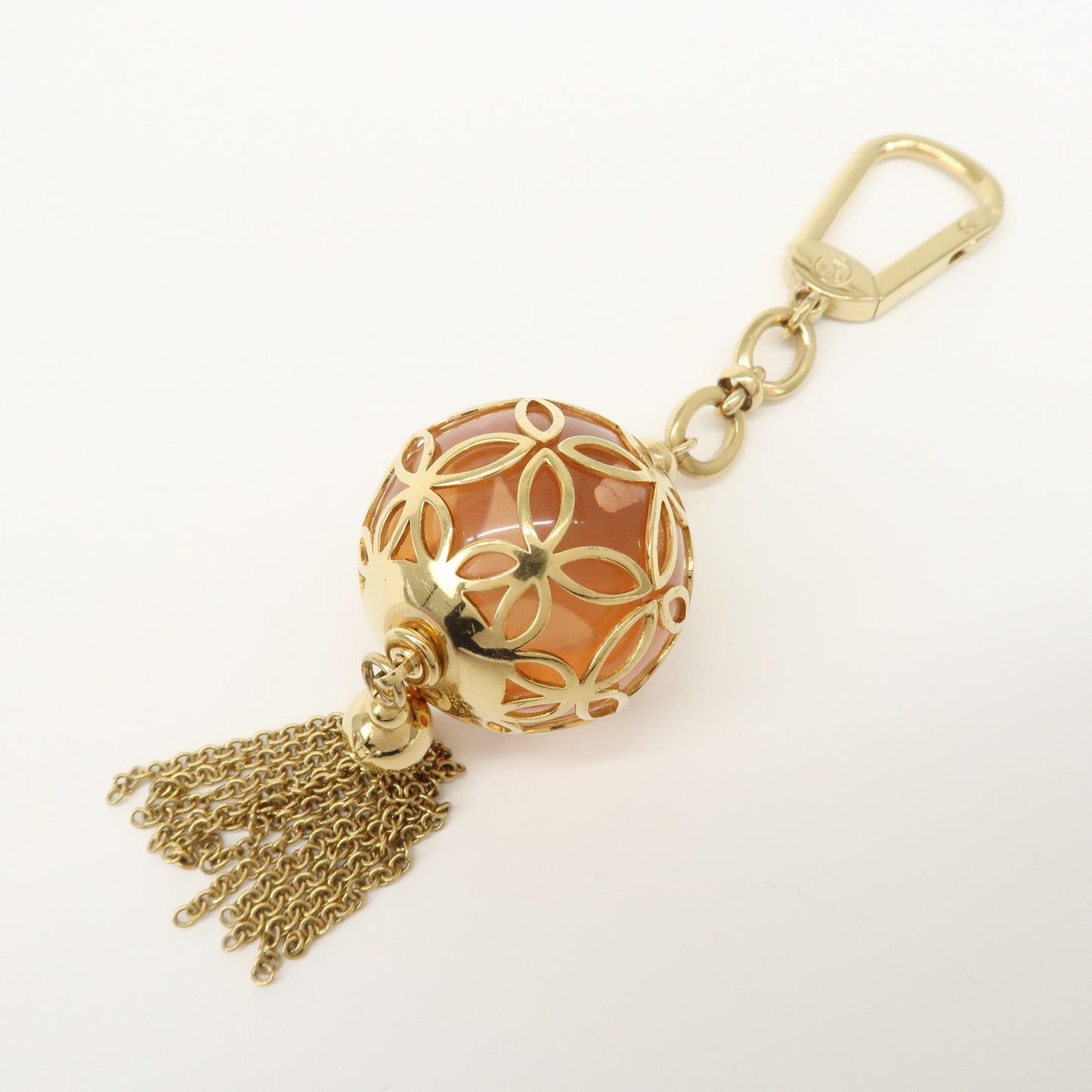 Louis Vuitton Porte Cles Ice Ball Key Charm Clear Rose M66779