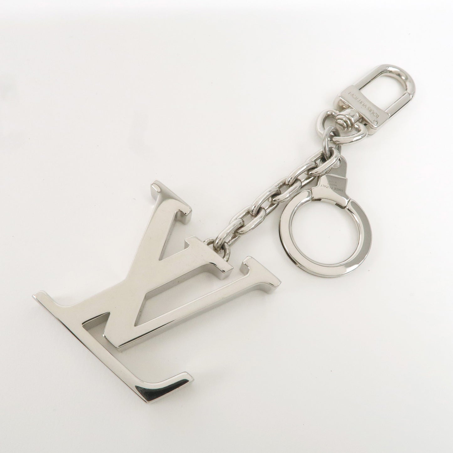 Louis Vuitton Porte Cles Initial LV Bag Charm Silver M65071