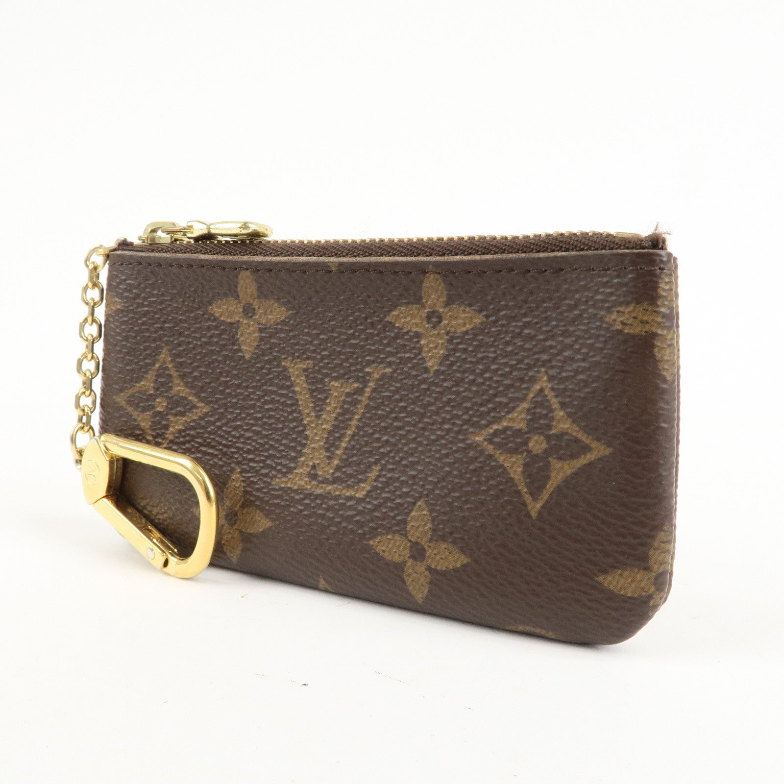 Louis Vuitton Monogram Pochette Cles Coin Case Key Case  M62650 Used