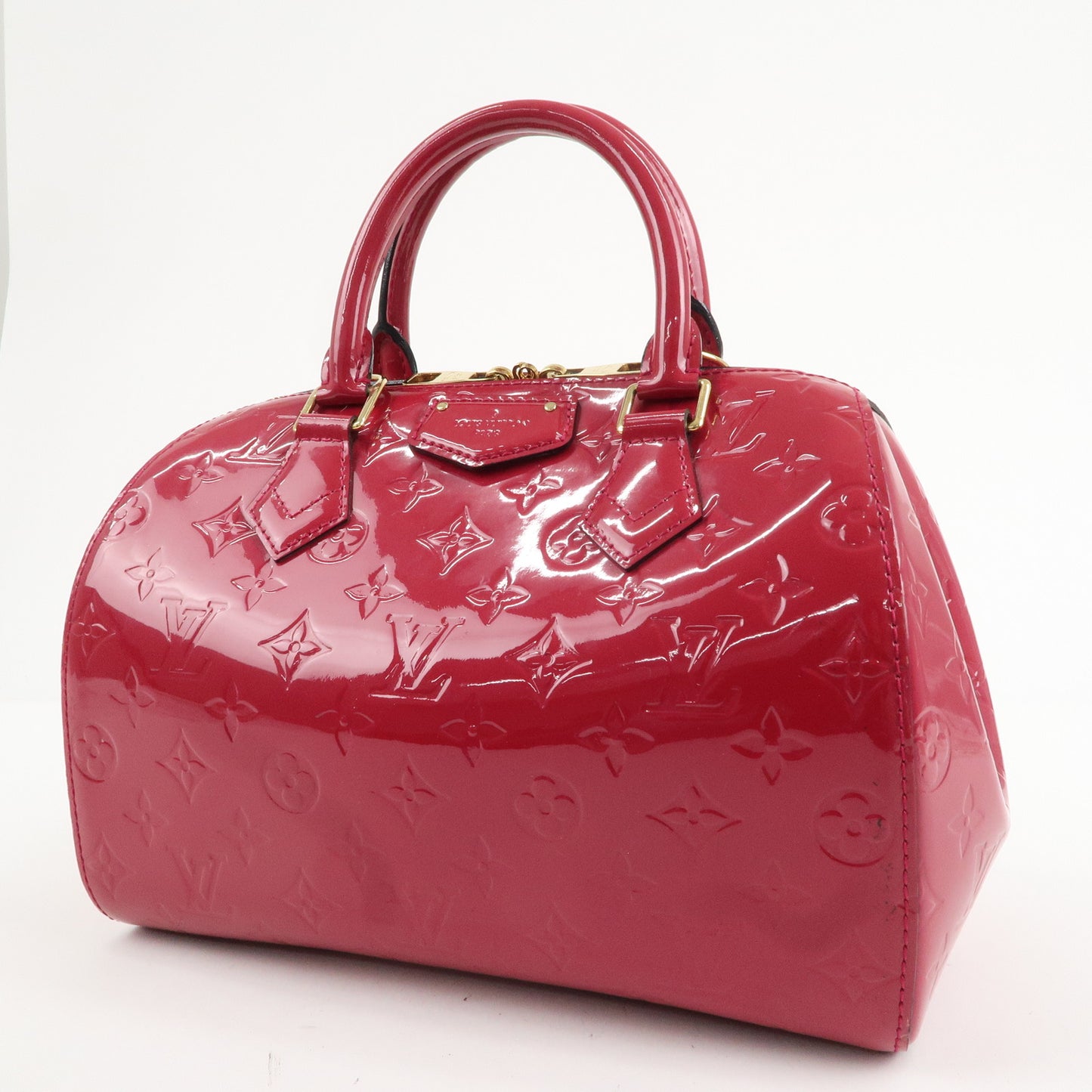 Louis Vuitton Monogram Vernis Montana Hand Bag Rose Indien M90084