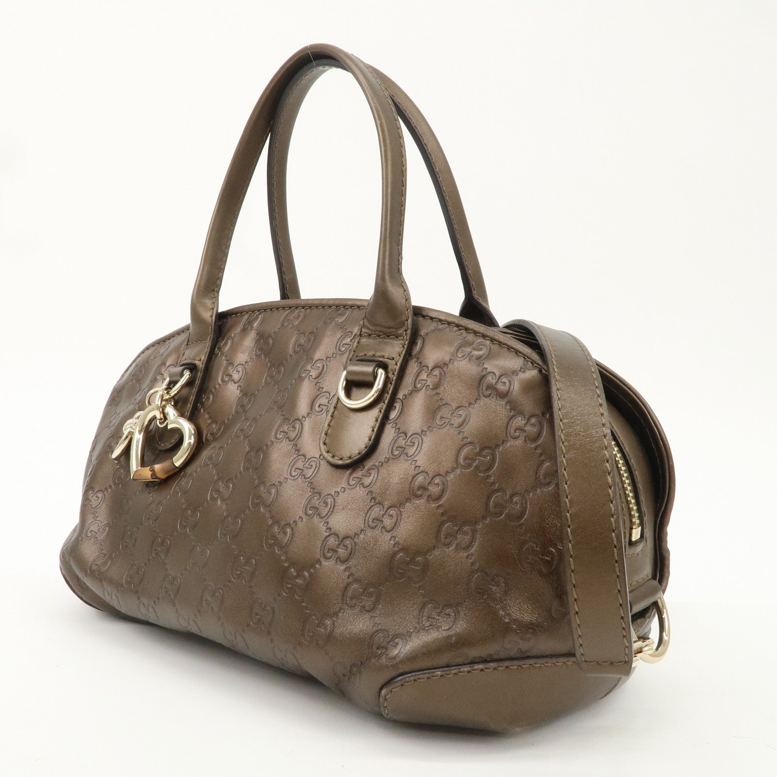 GUCCI Heart Bit Guccissima Leather 2WAY Hand Bag 269955