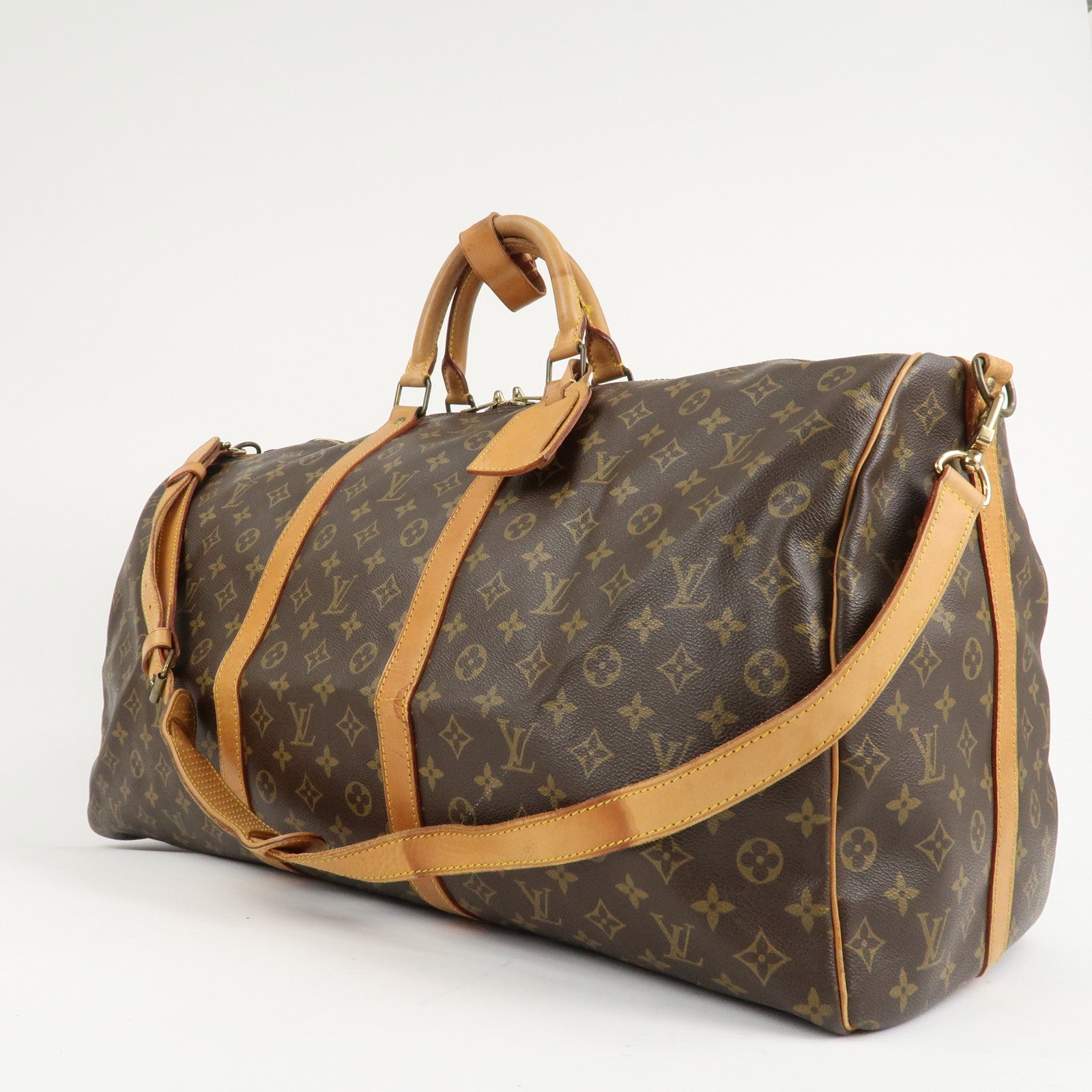 Louis Vuitton Monogram Keep All Bandouliere 60 Boston Bag M41412