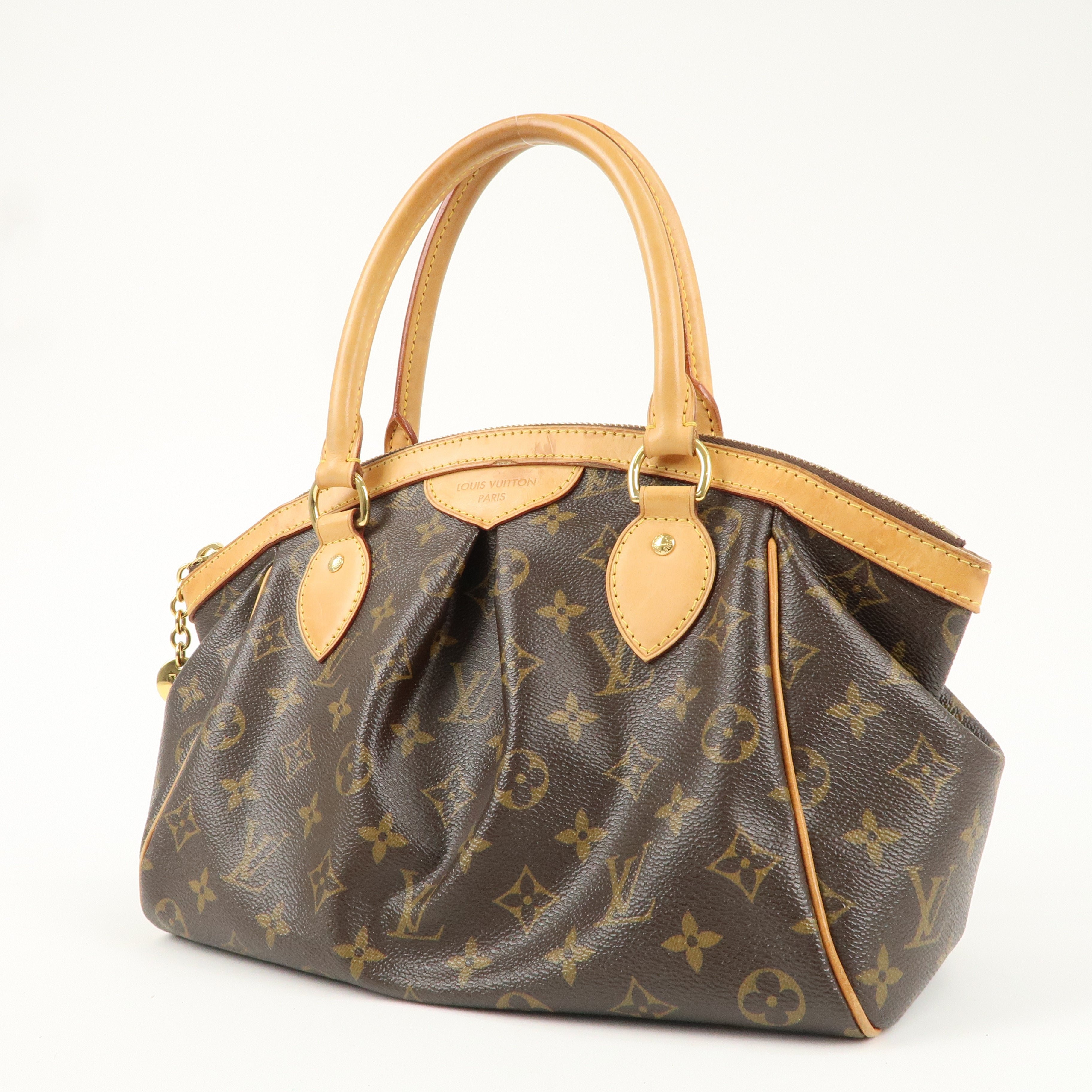 Louis Vuitton Monogram Tivoli PM Hand Bag Brown M40143