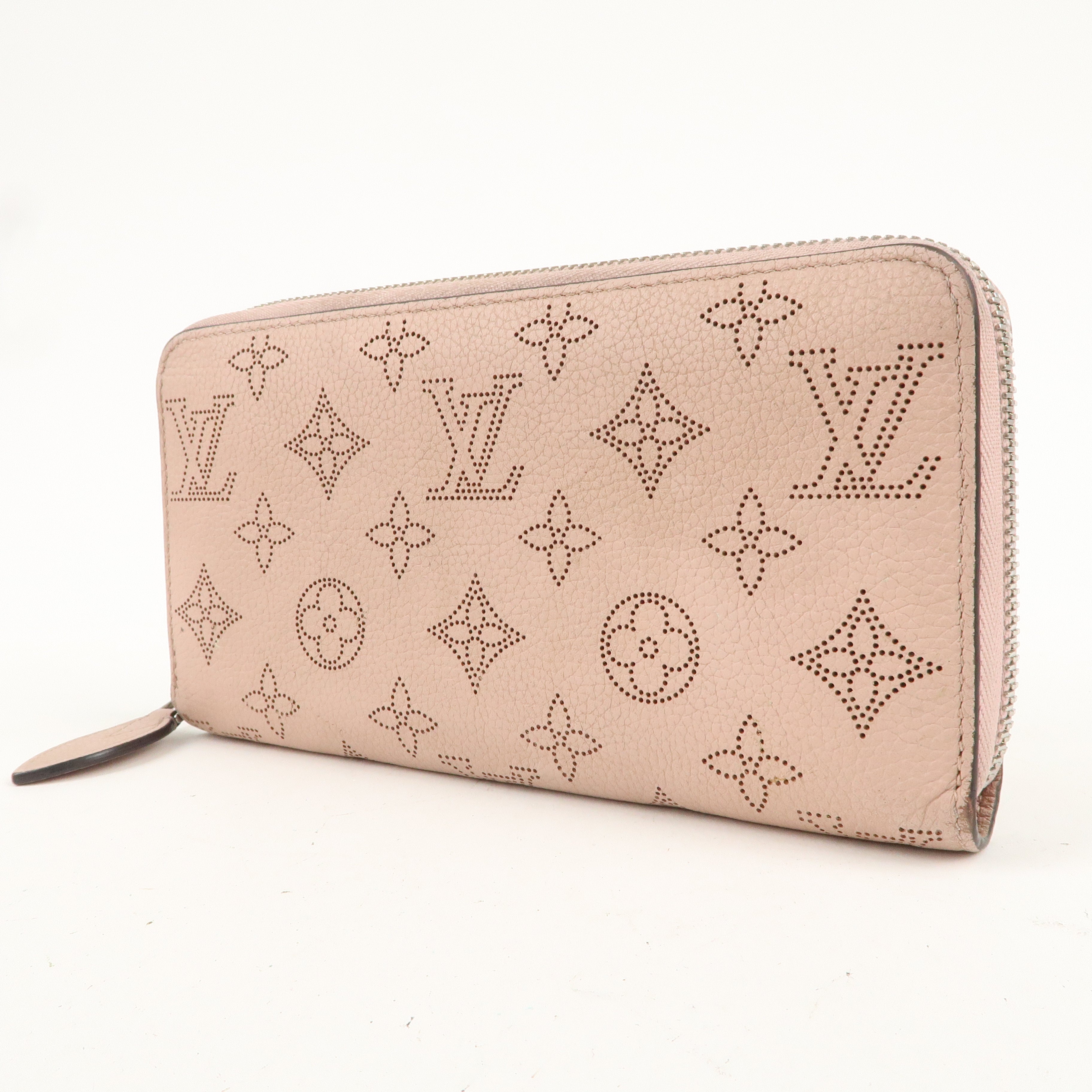 Louis Vuitton Monogram Mahina Zippy Wallet Rose Pink M61868