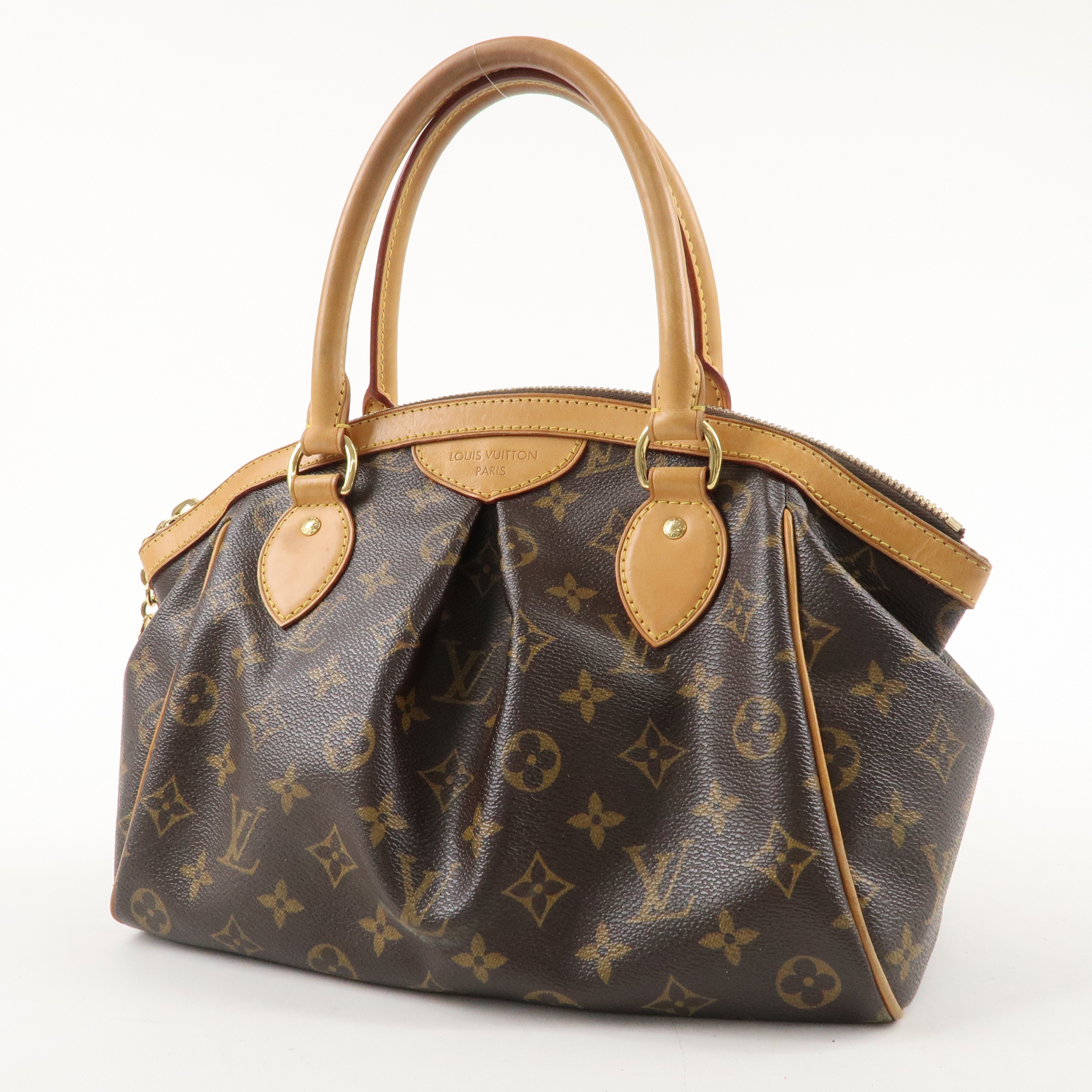 Louis Vuitton Monogram Tivoli PM Hand Bag Brown M40143