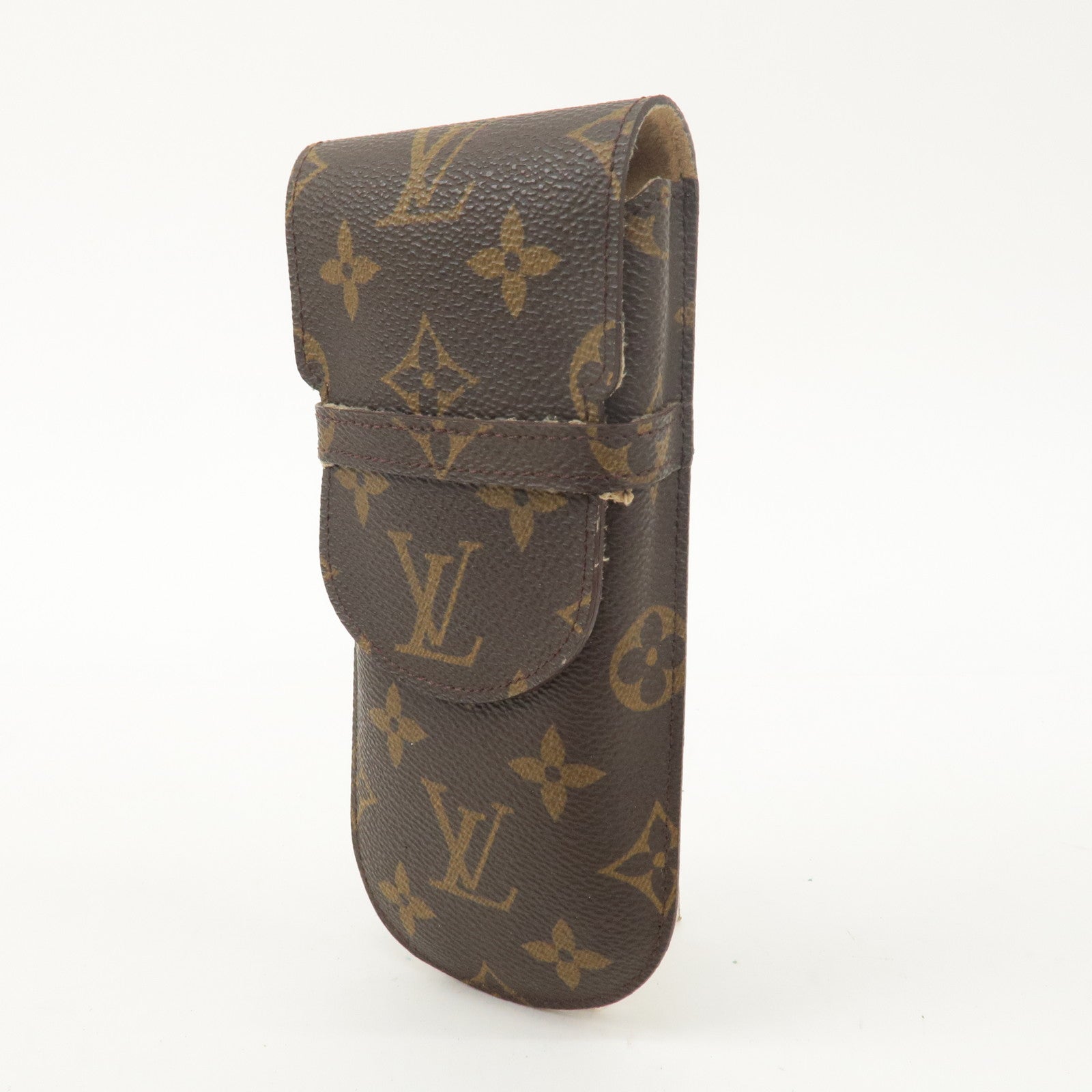 Louis Vuitton Monogram Set of 2 etui a lunettes lavel Glasses Case