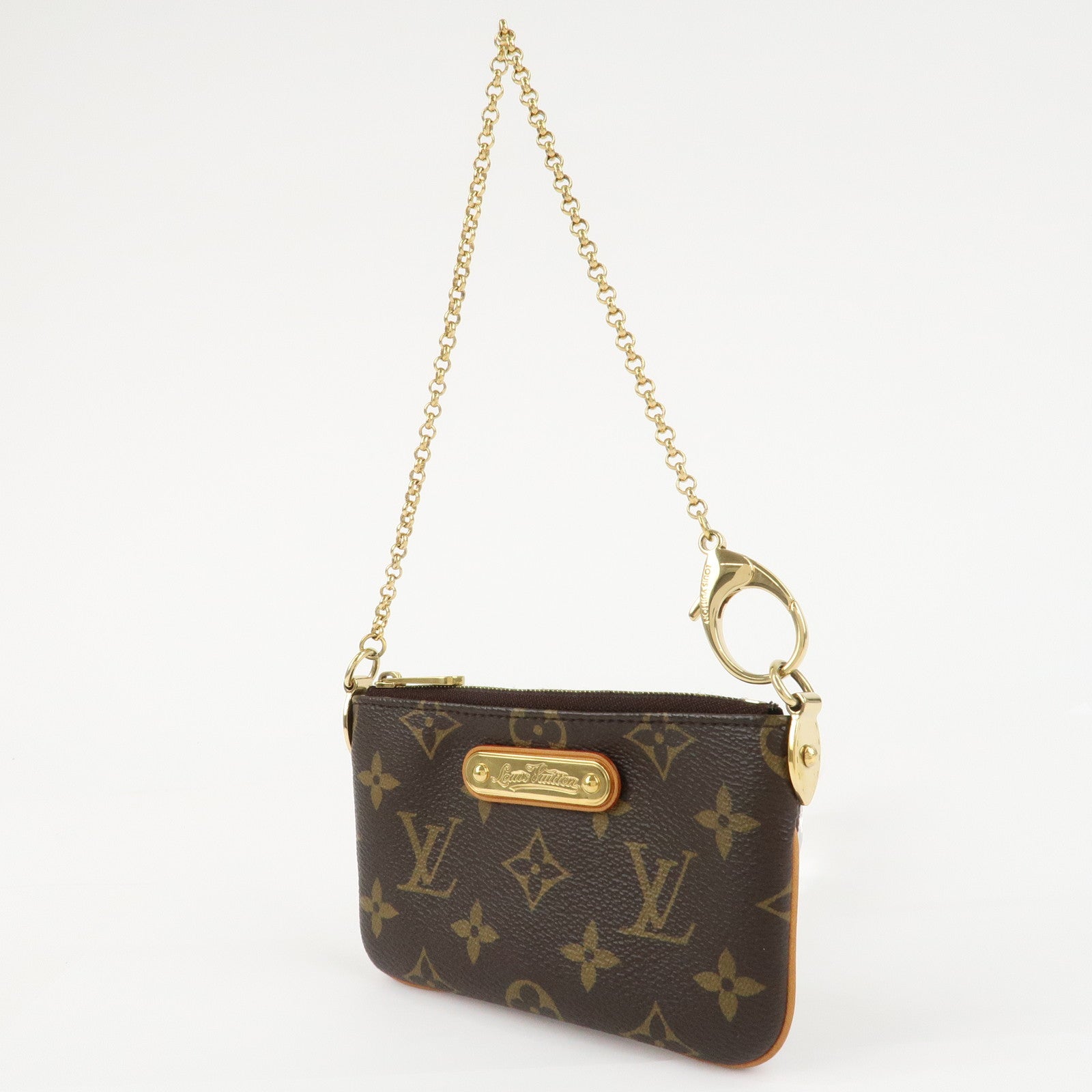 Louis Vuitton Monogram Pochette Milla PM Mini Pouch M60095 Used