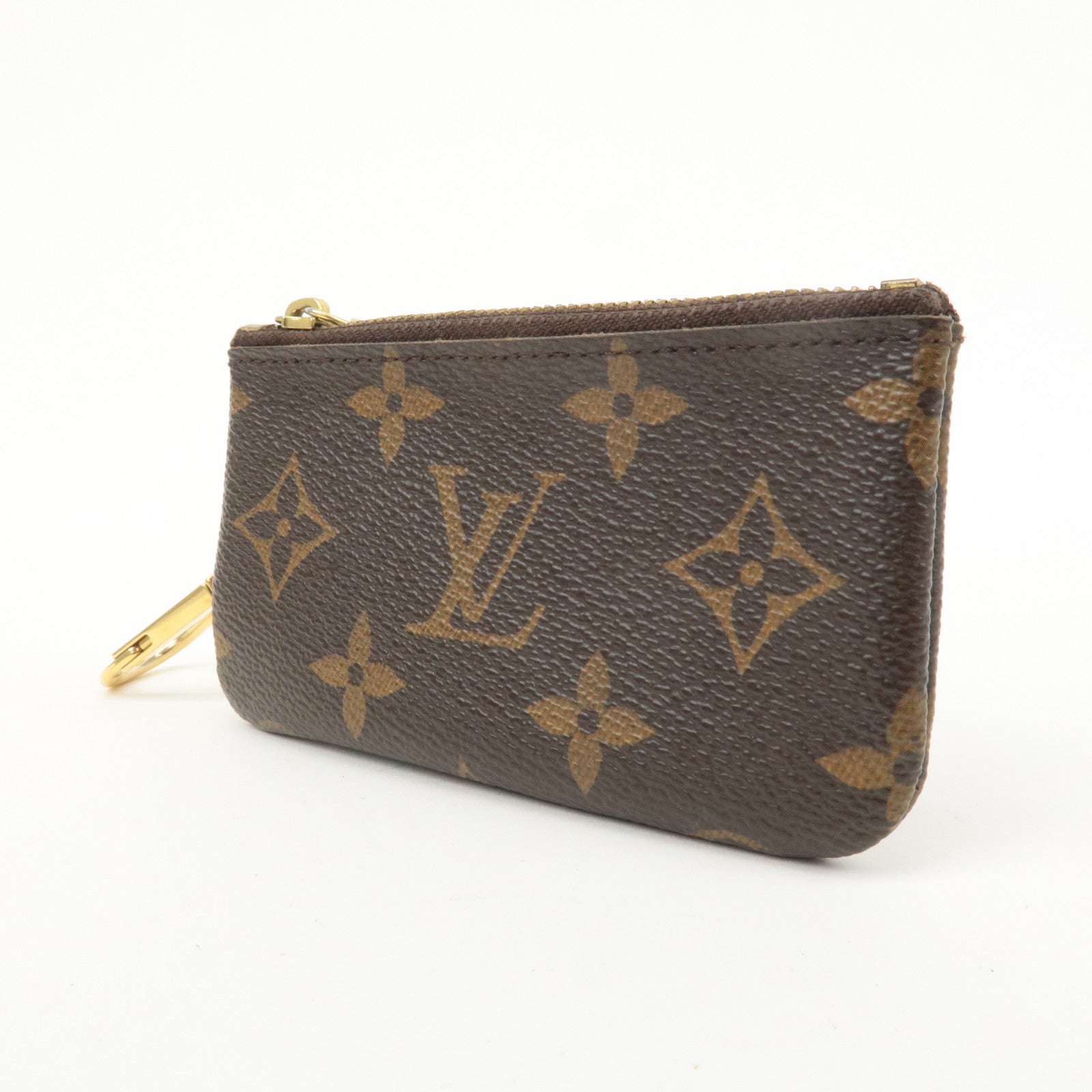 Louis Vuitton Monogram Pochette Cles Coin Case Key Case  M62650