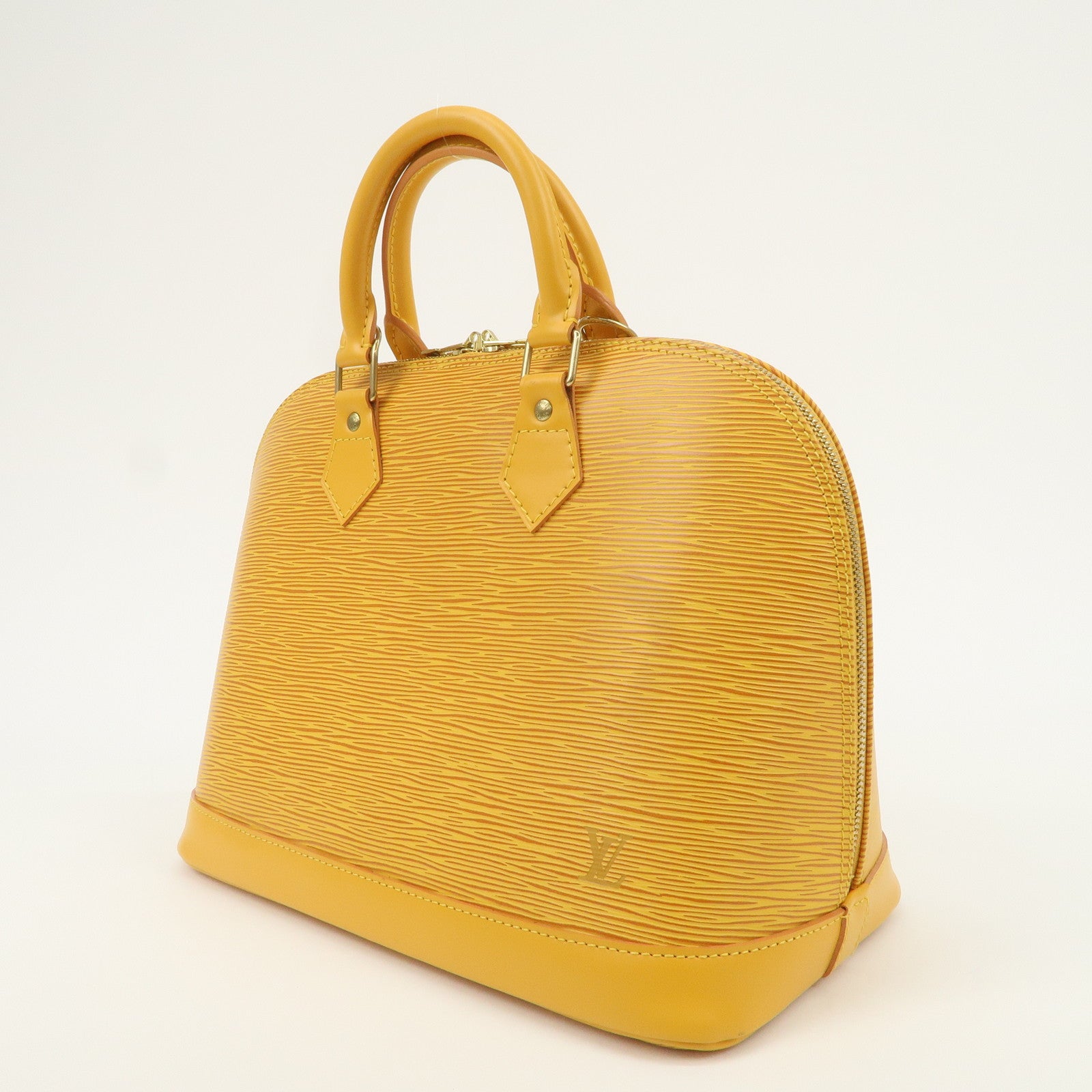 Louis Vuitton Epi Alma PM Hand Bag Tassili Yellow M52149