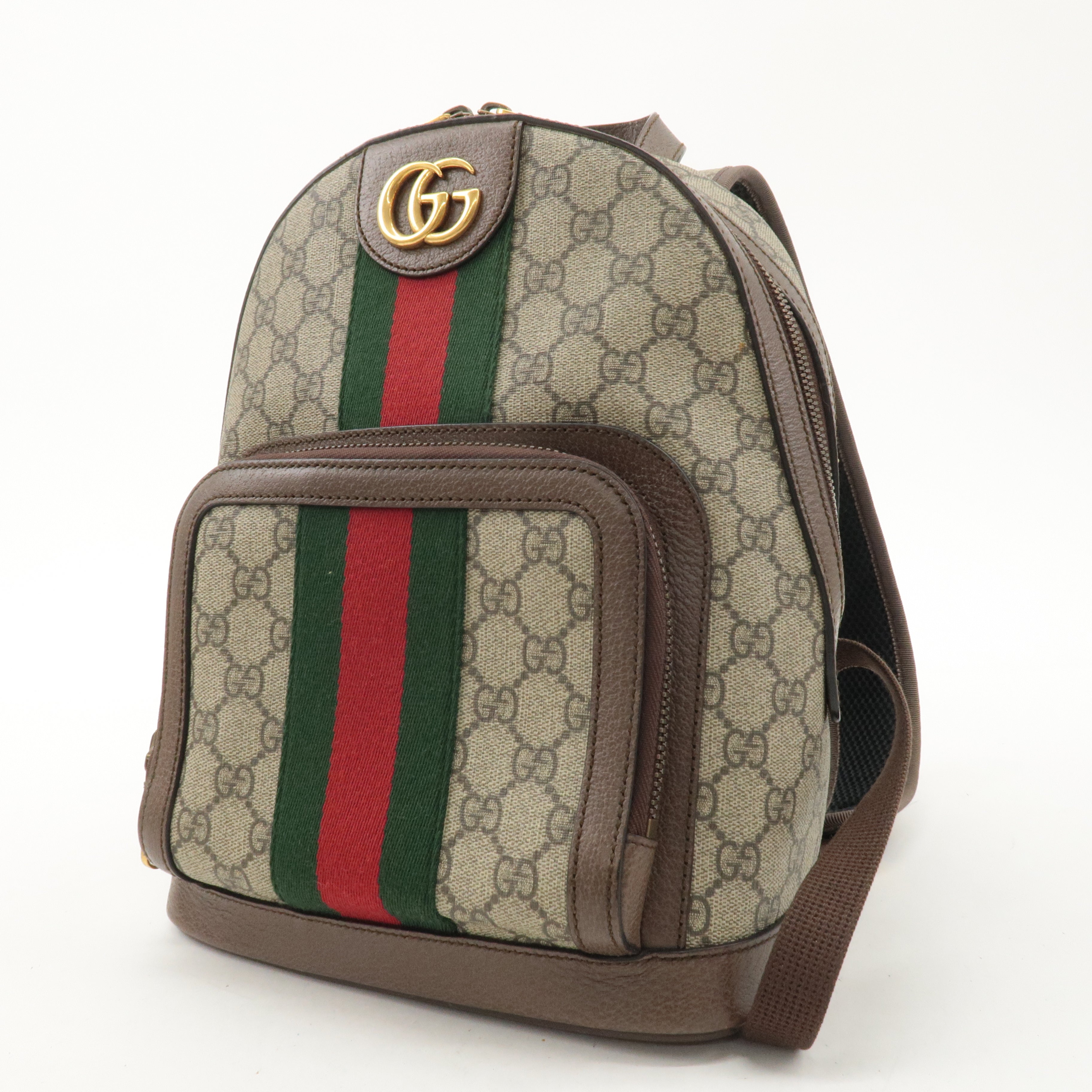 GUCCI Ophidia GG Supreme Leather Small Back Pack Beige 547965