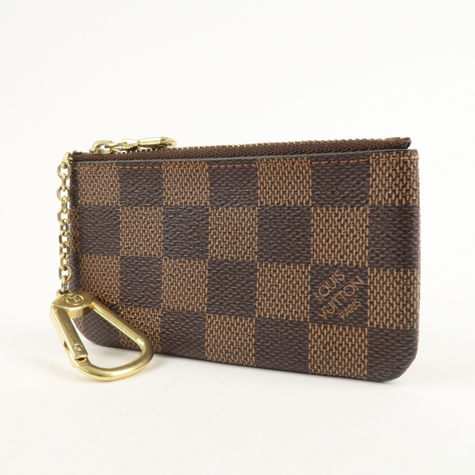 Louis Vuitton Damier Pochette Cles Coin Case Brown N62658