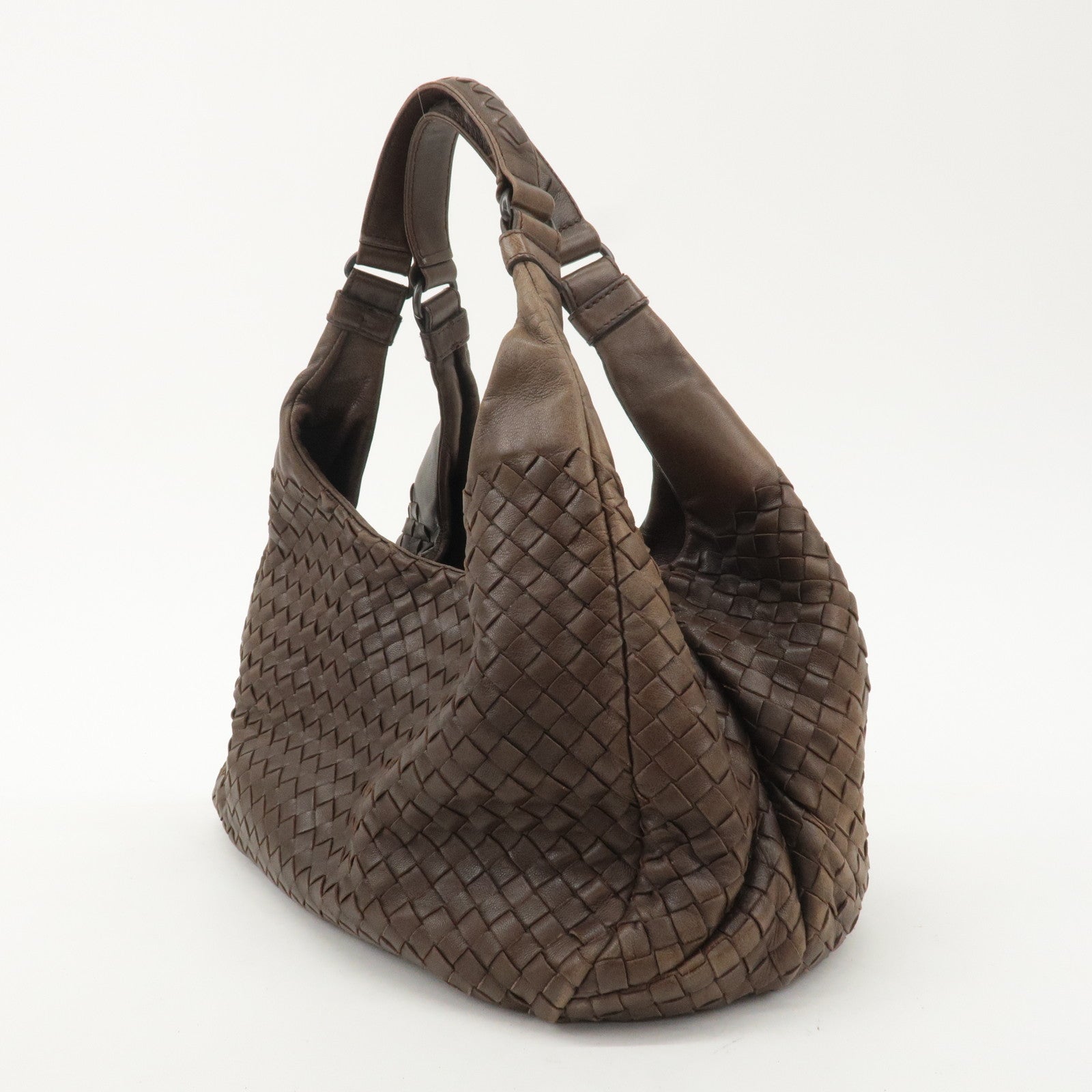 BOTTEGA VENETA Intrecciato Campana Medium Shoulder Bag 125787