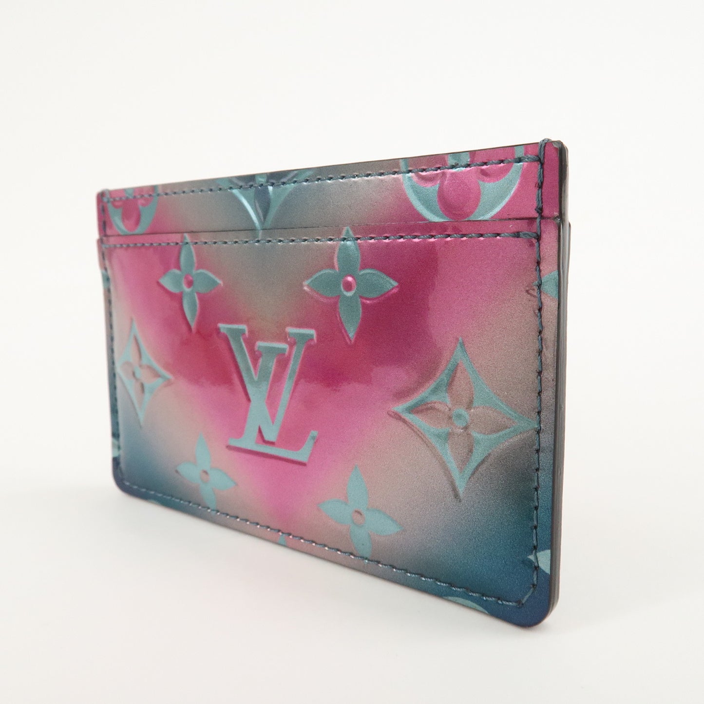 Louis Vuitton Monogram Vernis Porte Carte Sampler Card Case M69027