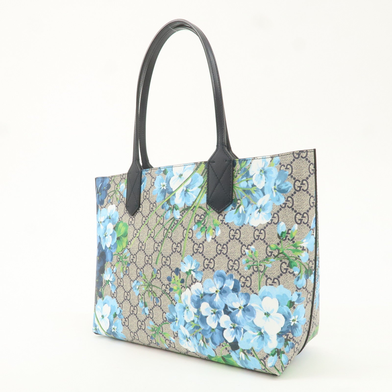 GUCCI GG Supreme Leather Reversible Flower Tote Bag 872613