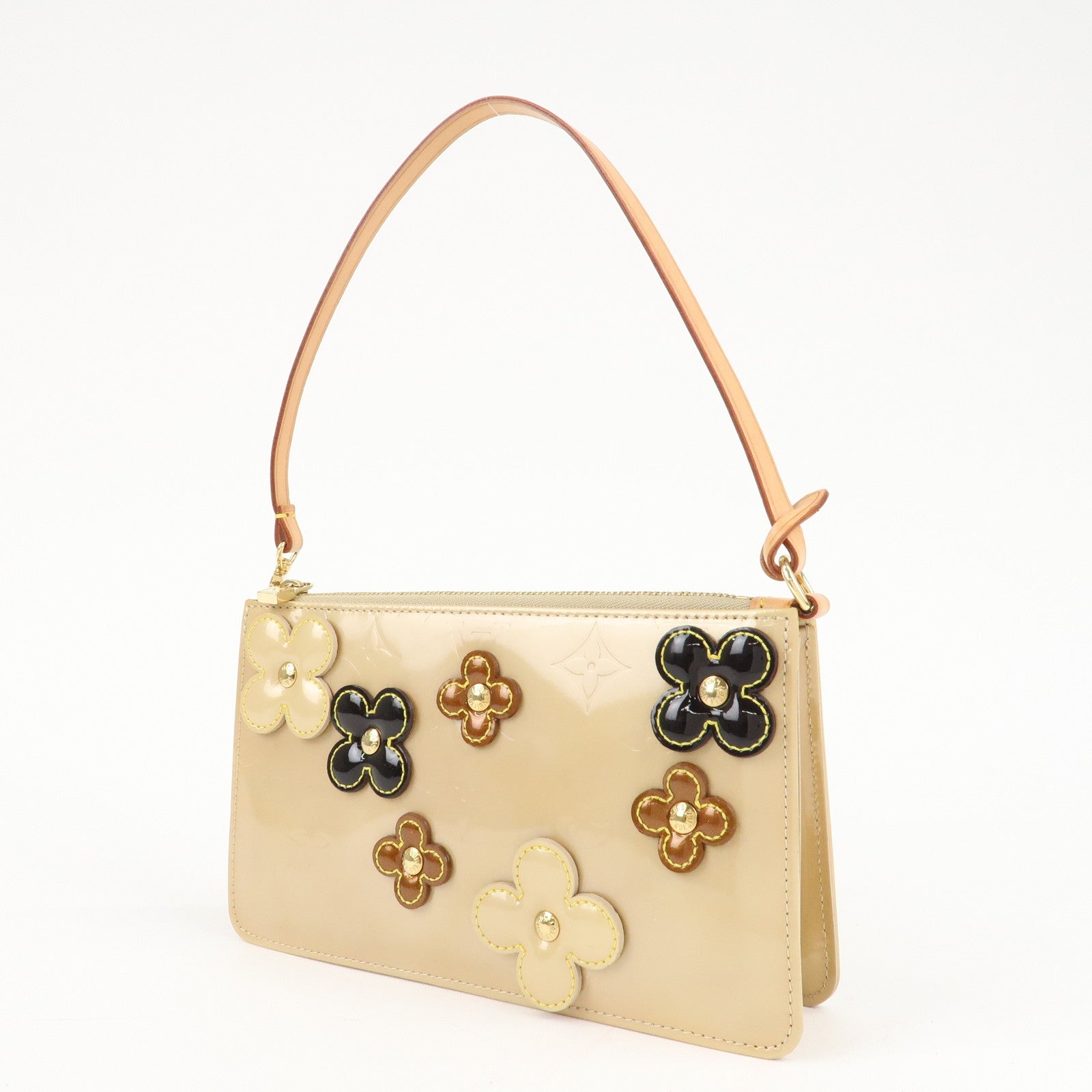 Louis Vuitton Monogram Vernis Flower Lexington Hand Bag M92246