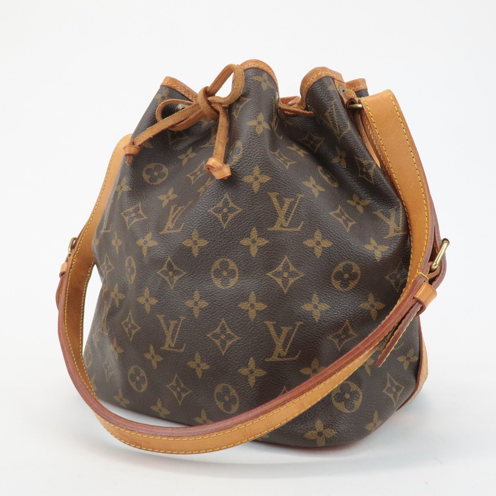 Louis Vuitton Monogram Petit Noe Shoulder Bag Brown M42226 Used