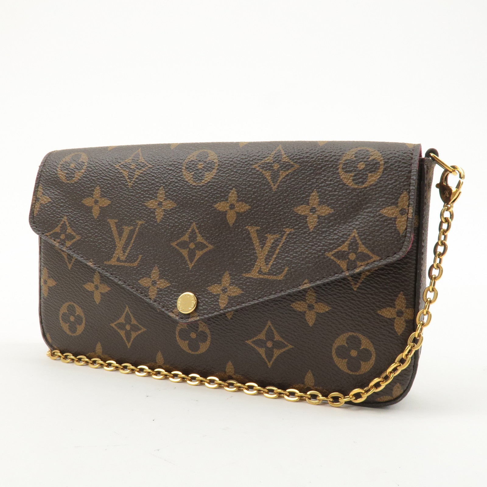 Louis Vuitton Monogram Pochette Félicie Shoulder Bag Brown M61276