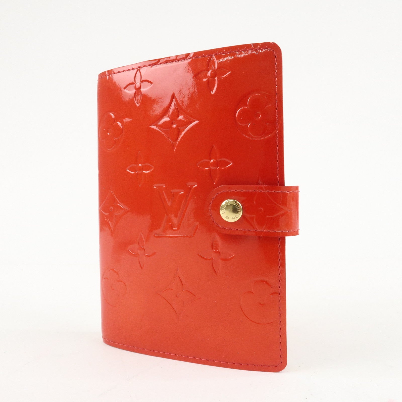 Louis Vuitton Monogram Vernis Agenda PM Planner Cover R21003 Used