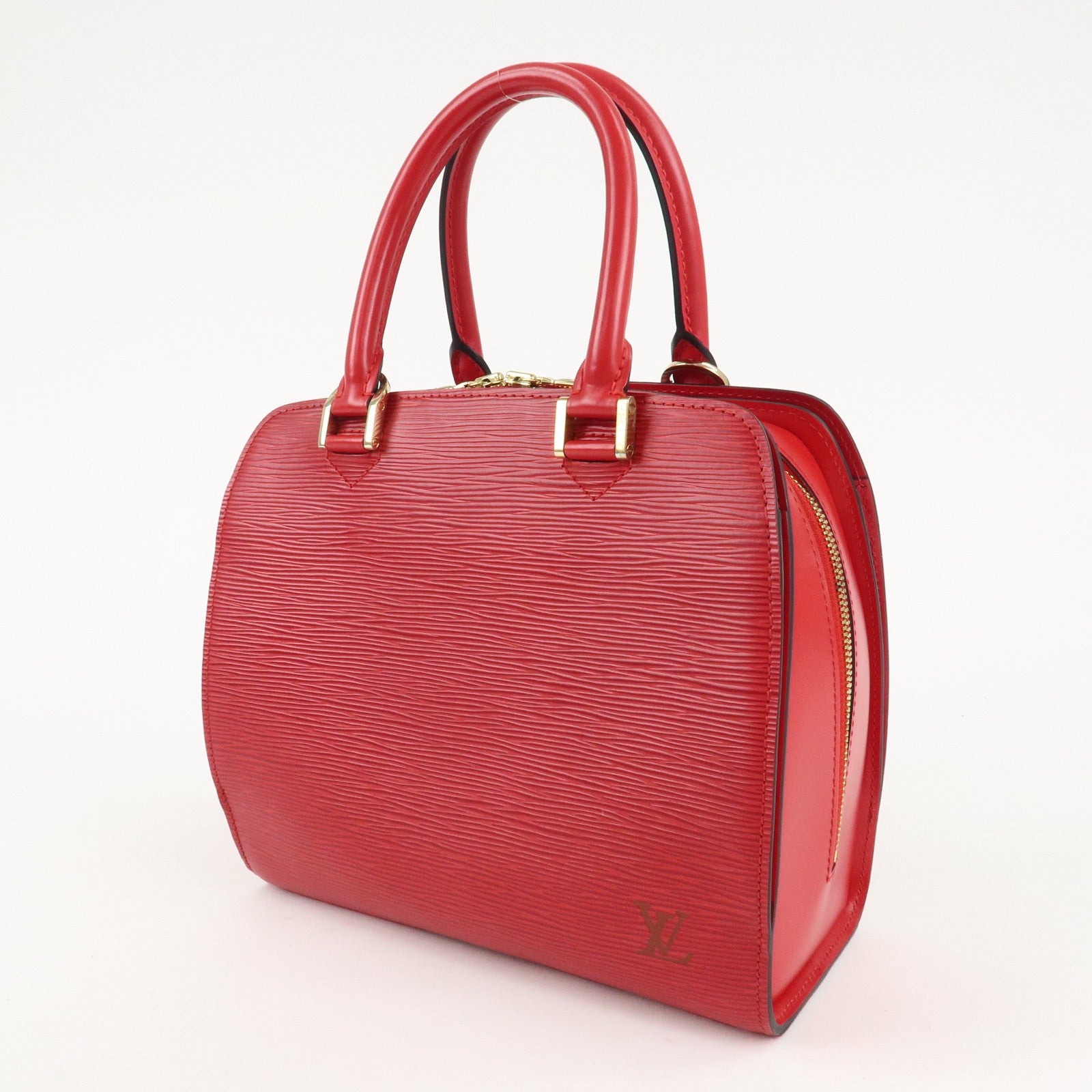 Louis Vuitton Epi Pont Neuf Hand Bag Castilian Red M52057 Used