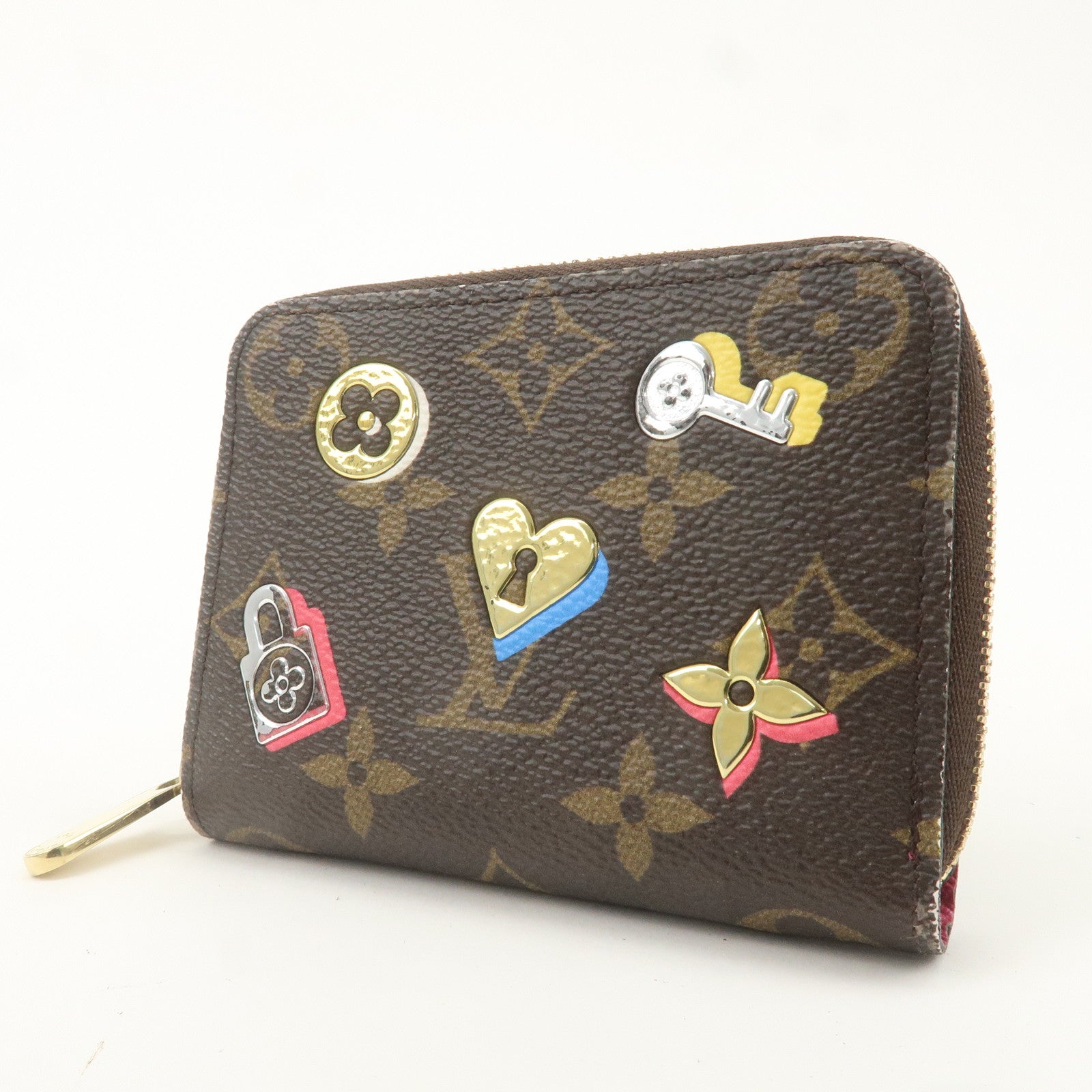 Louis Vuitton Monogram Love Lock Zippy Coin Purse M64118