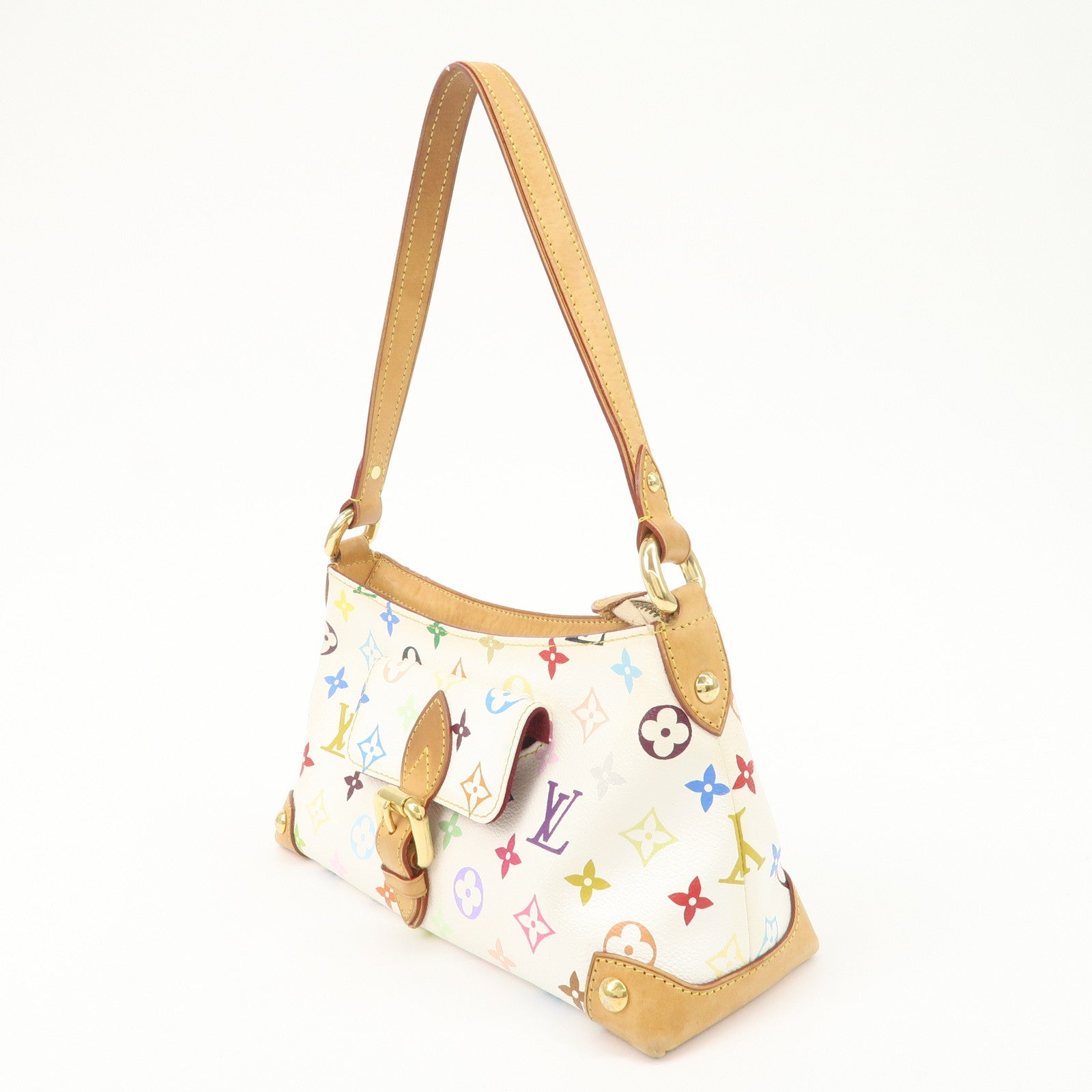 Louis Vuitton Monogram Multicolor Eliza Shoulder Bag Blanc M40098 Used