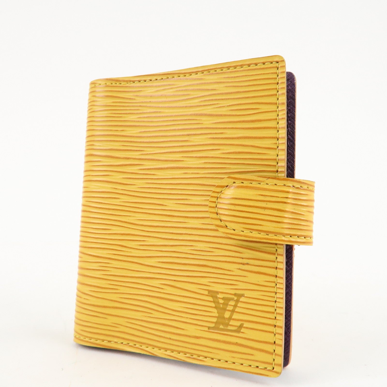 Louis Vuitton Epi Mini Agenda Planner Cover Tassili Yellow R20079