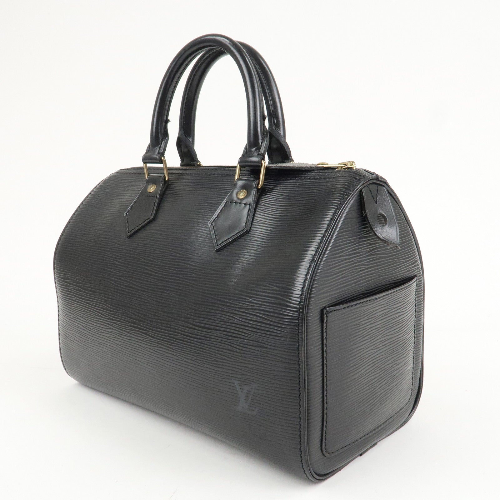 Louis Vuitton Epi Speedy 25 Boston Bag Hand Bag Noir M43012 Used