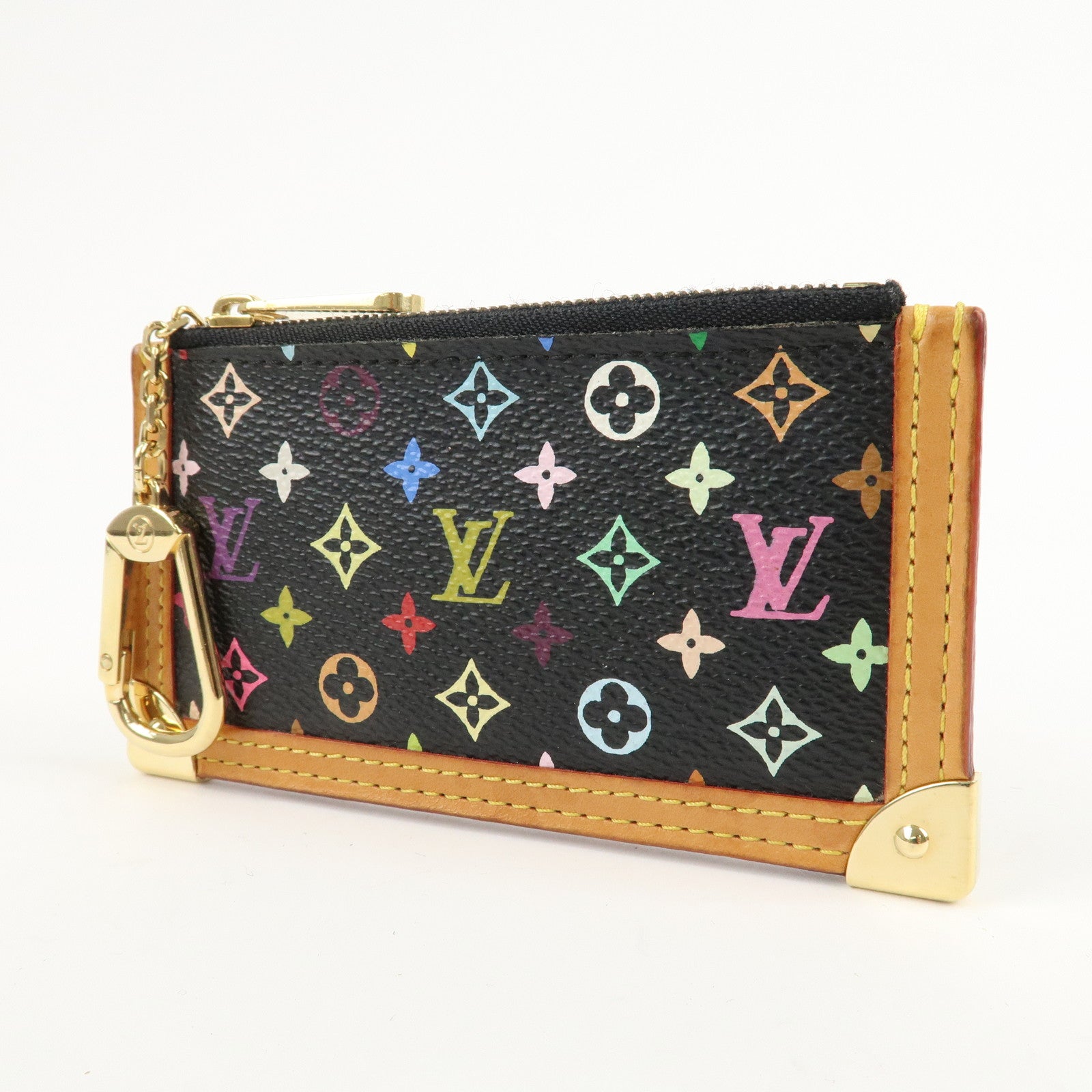 Louis Vuitton Monogram Multi Color Pochette Cles Noir M92654 Used