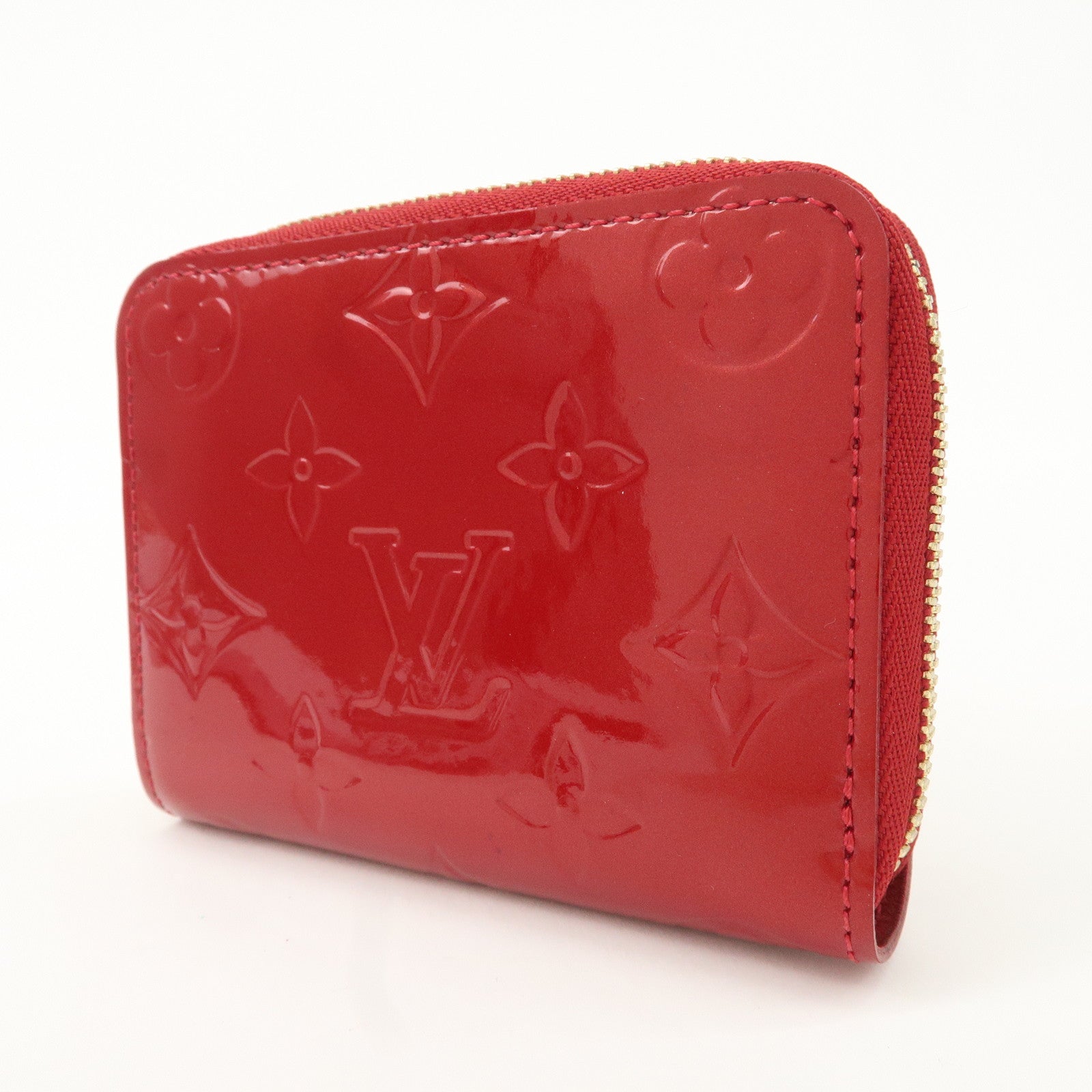 Louis Vuitton Monogram Vernis Zippy Coin Purse M93608 Red