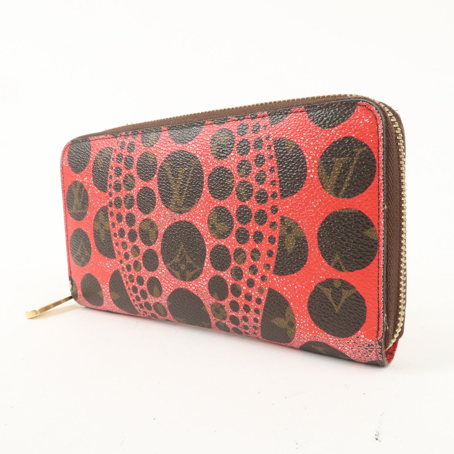 Louis Vuitton Monogram Yayoi Kusama Pumpkin Dots Zippy Wallet