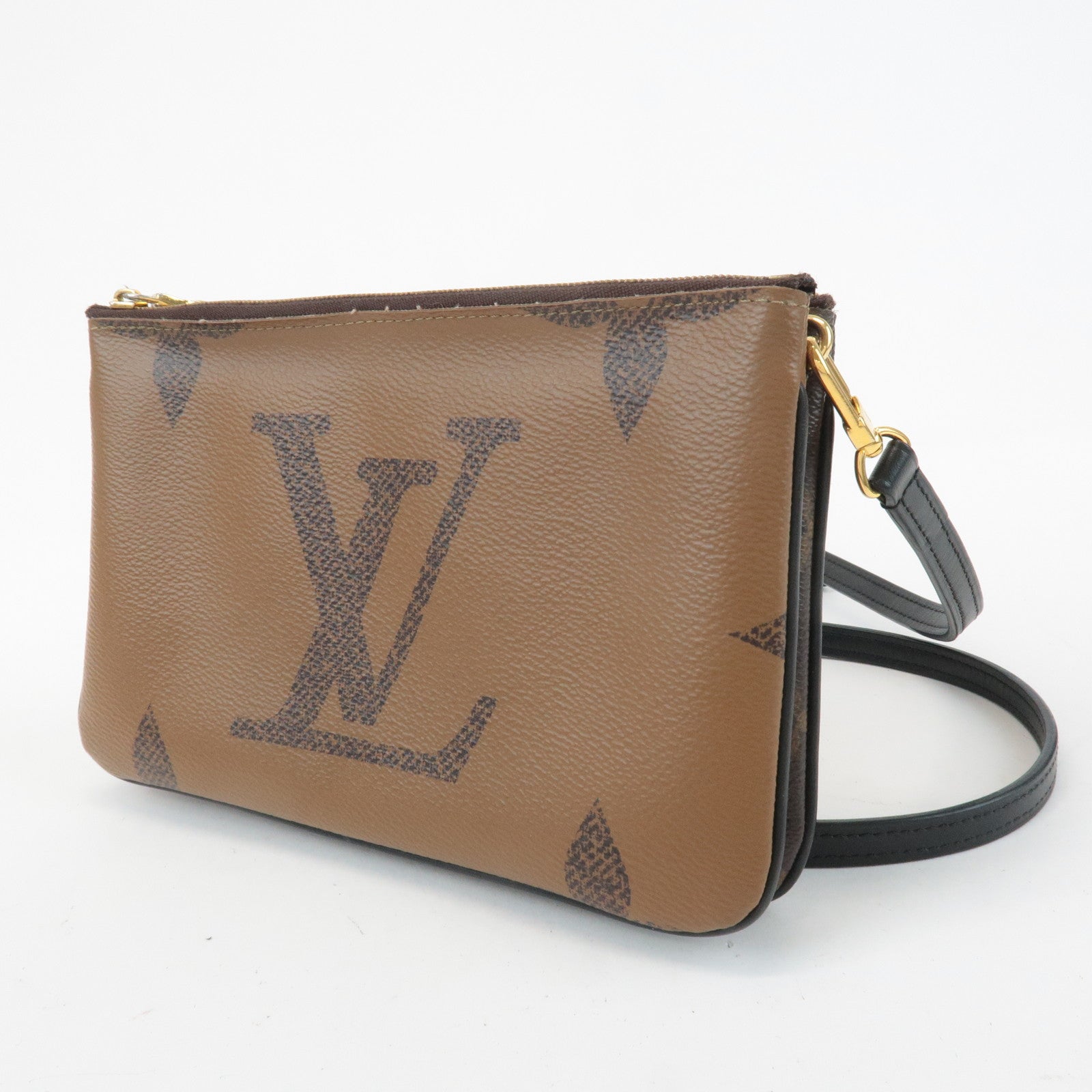 Louis Vuitton Monogram Reverse Pochette Double Zip Bag M69203 Used