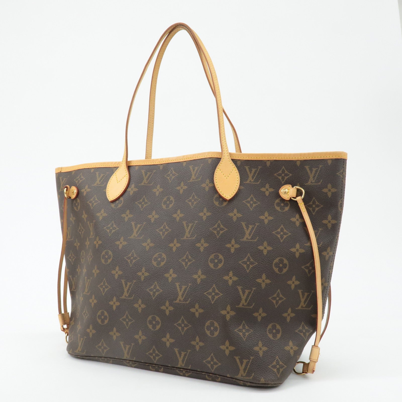 Louis Vuitton Monogram Neverfull MM Tote Bag Brown M40156