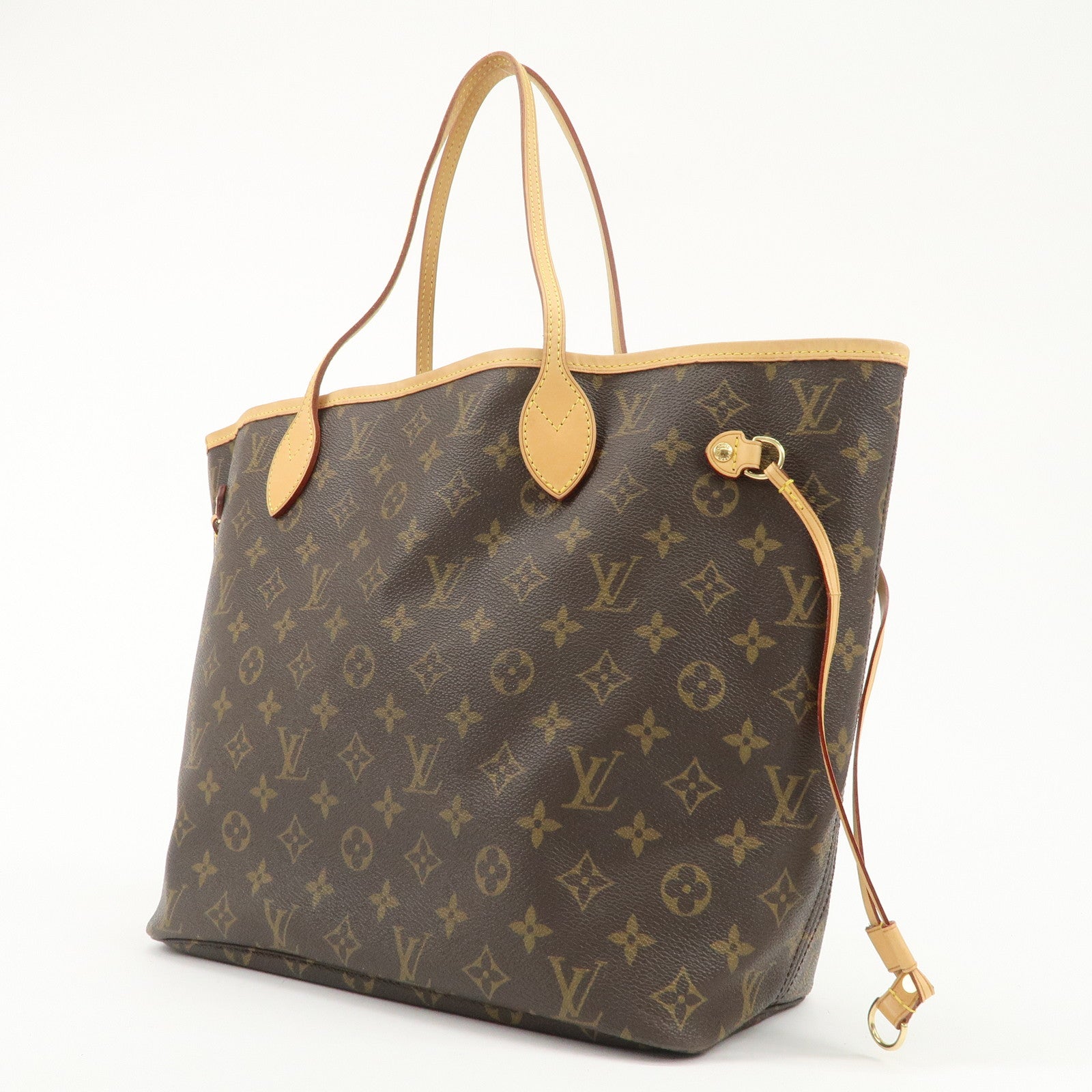 Louis Vuitton Monogram Neverfull MM Tote Bag Brown M40156 Used