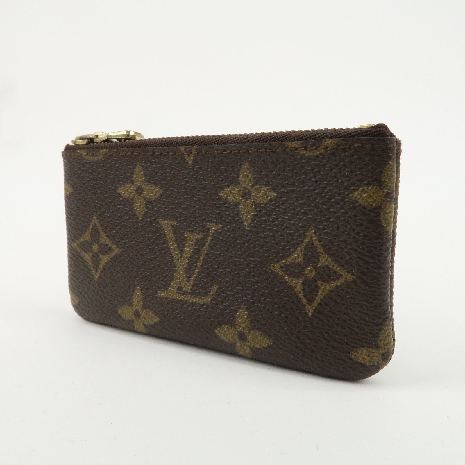 Louis Vuitton Monogram Pochette Cles Coin Case Key Case  M62650